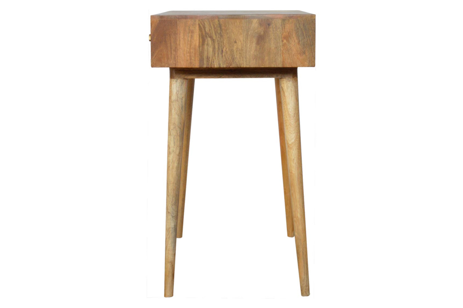 Artisan Tile Carved Console Table - Oak-ish