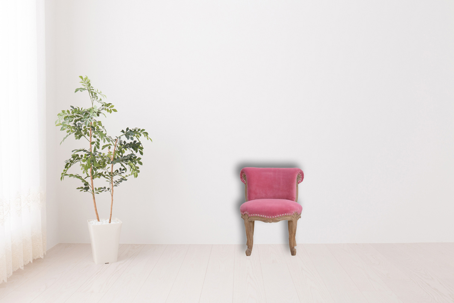 Artisan Studded Chair - Velvet, Pink