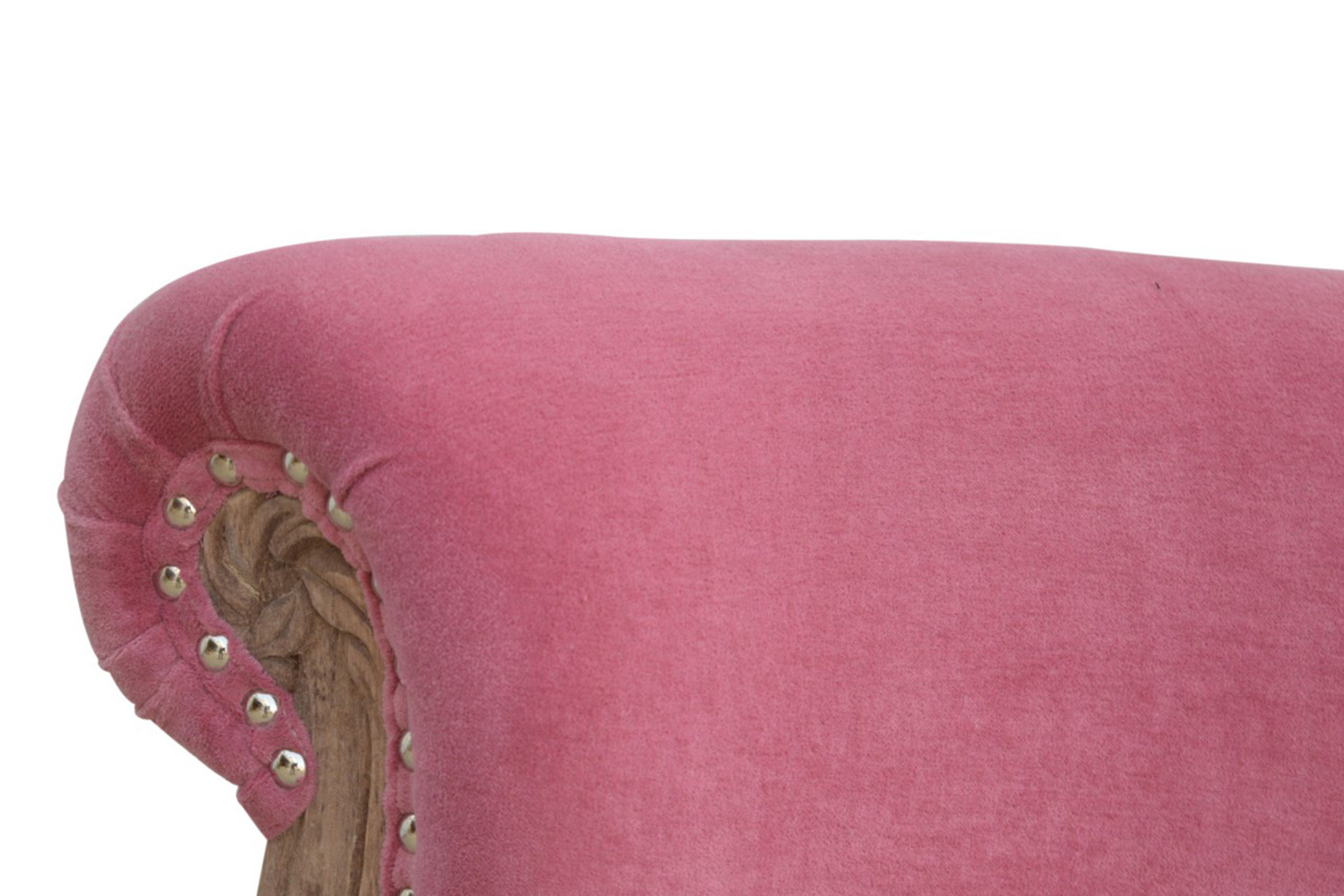Artisan Studded Chair - Velvet, Pink