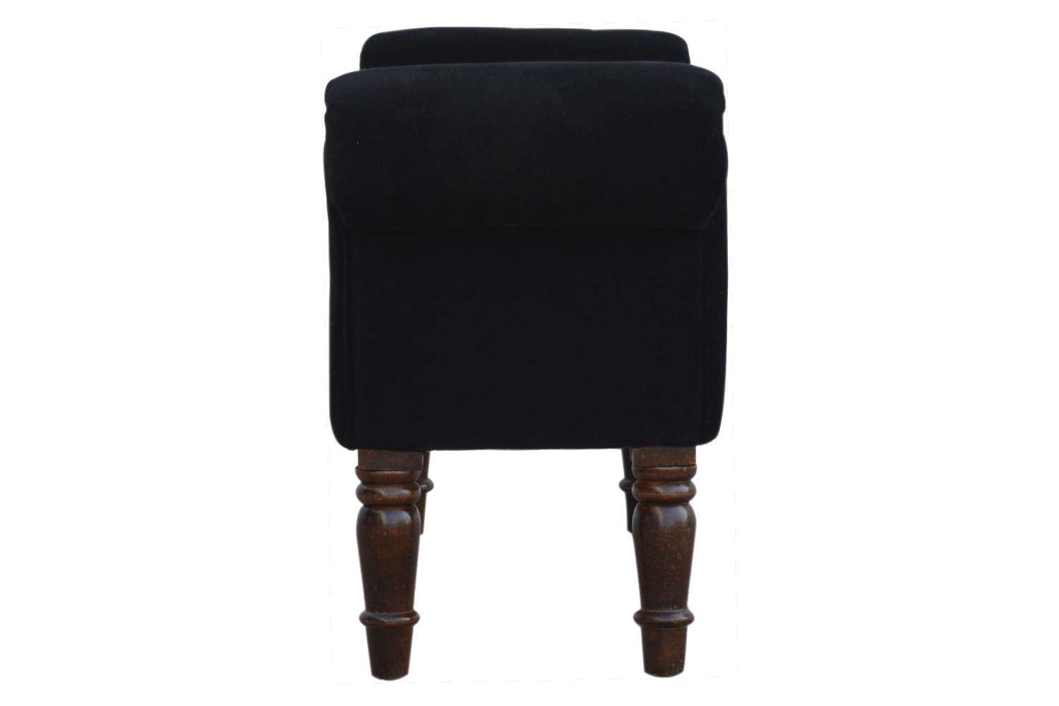 Artisan Bedroom Bench - Black, Velvet