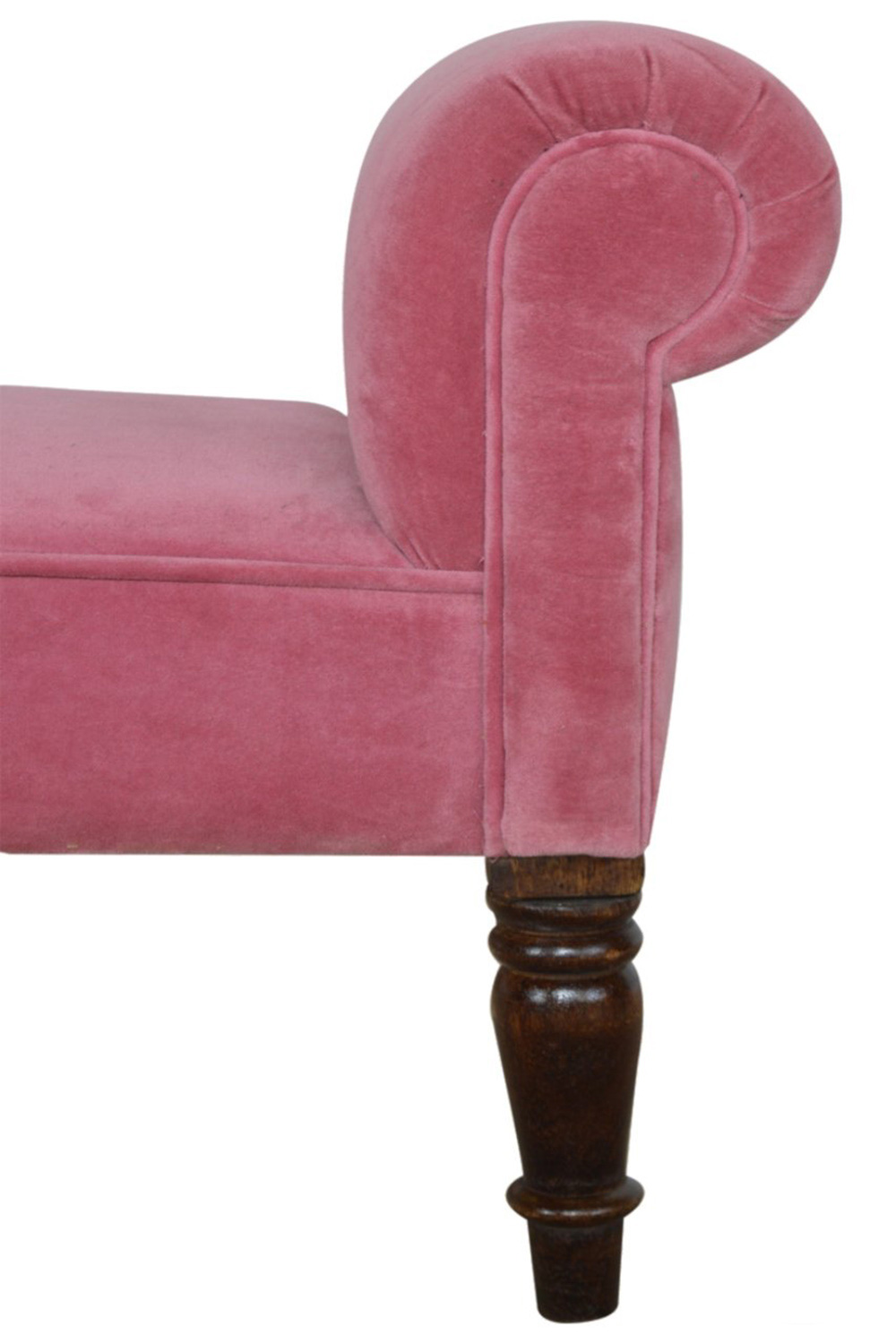 Artisan Bedroom Bench - Pink, Velvet