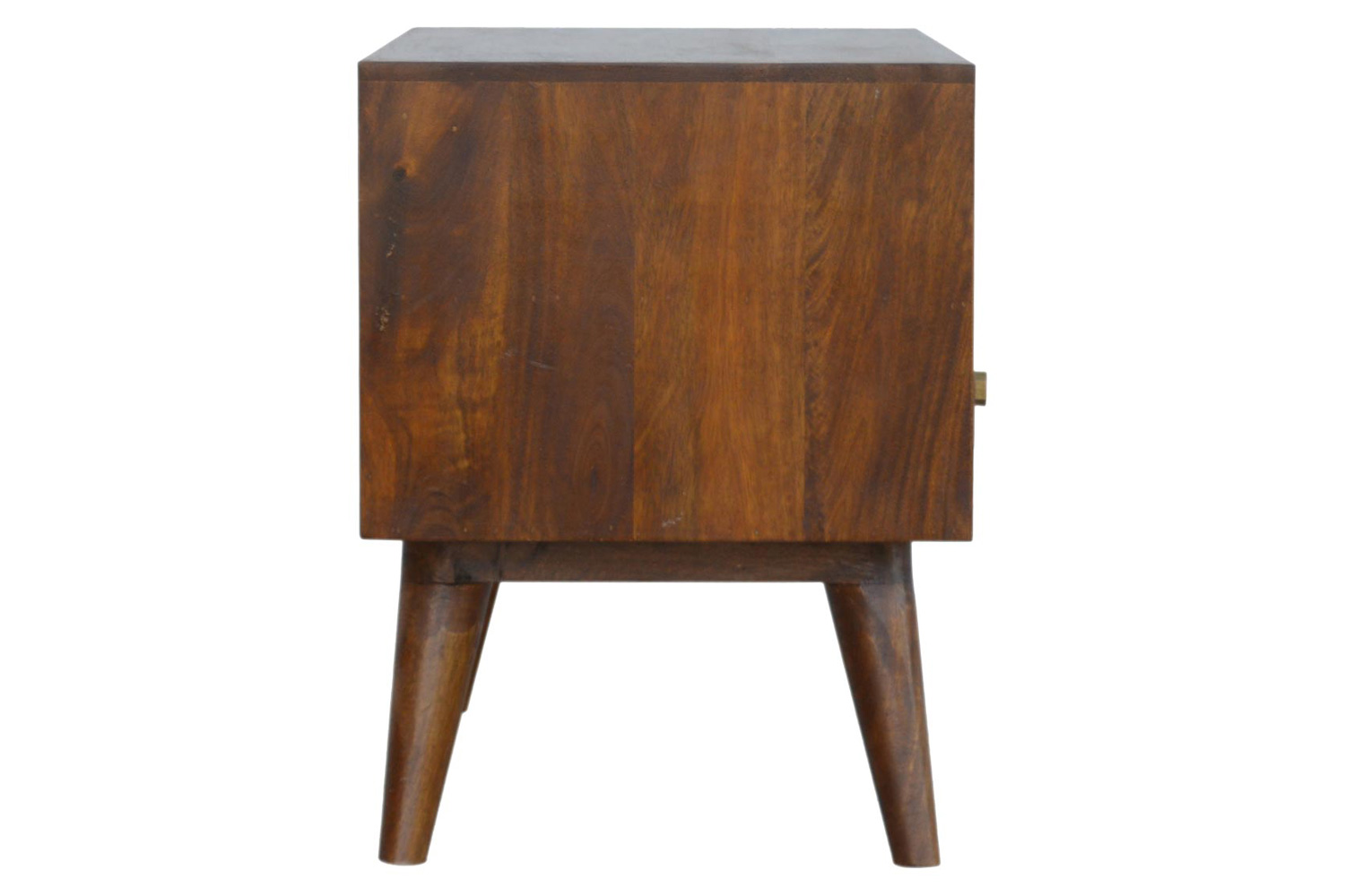 Artisan - Cube Carved TV Unit in Chestnut