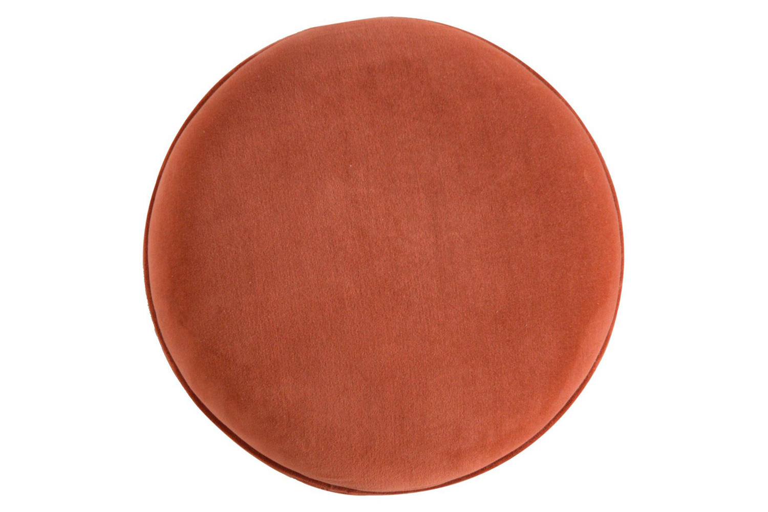 Artisan Nordic Style Footstool - Brick Red, Velvet