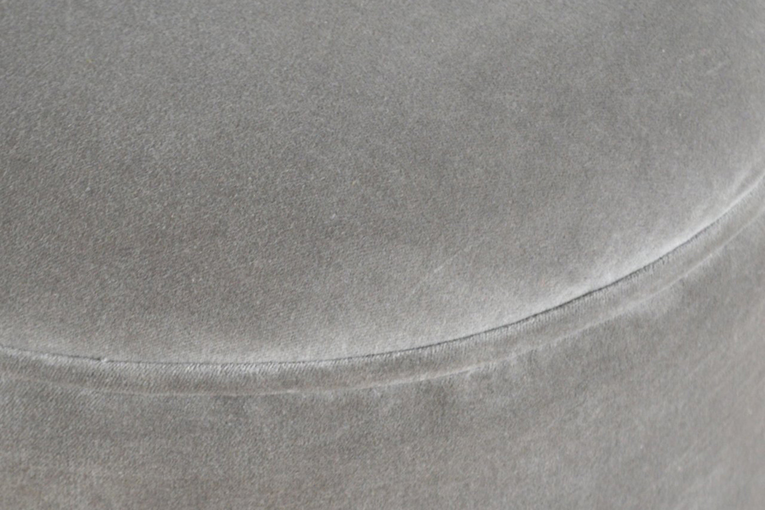 Artisan Nordic Style Footstool - Gray, Velvet