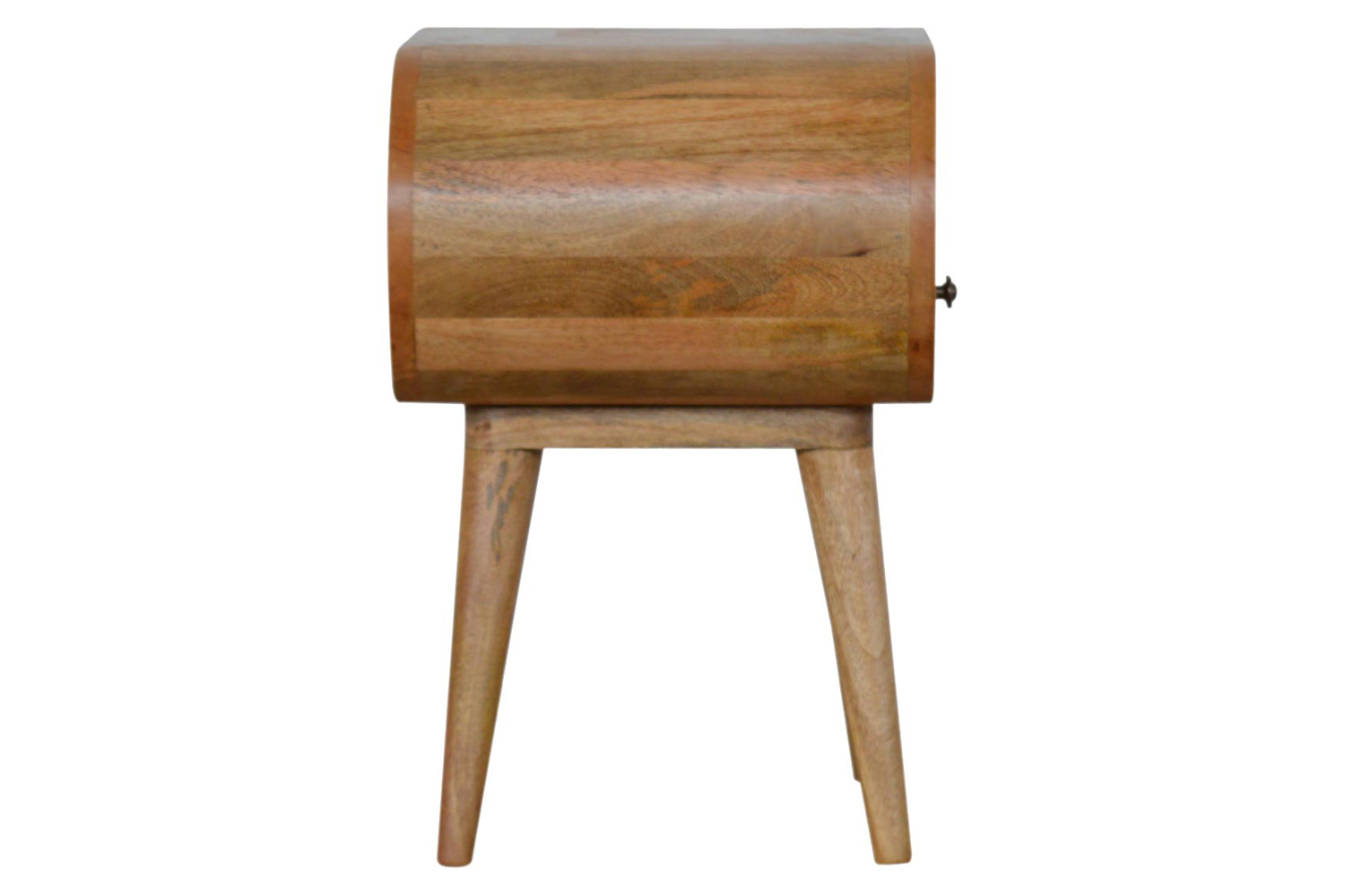 Artisan Circular Open Slot Bedside - Oak-ish