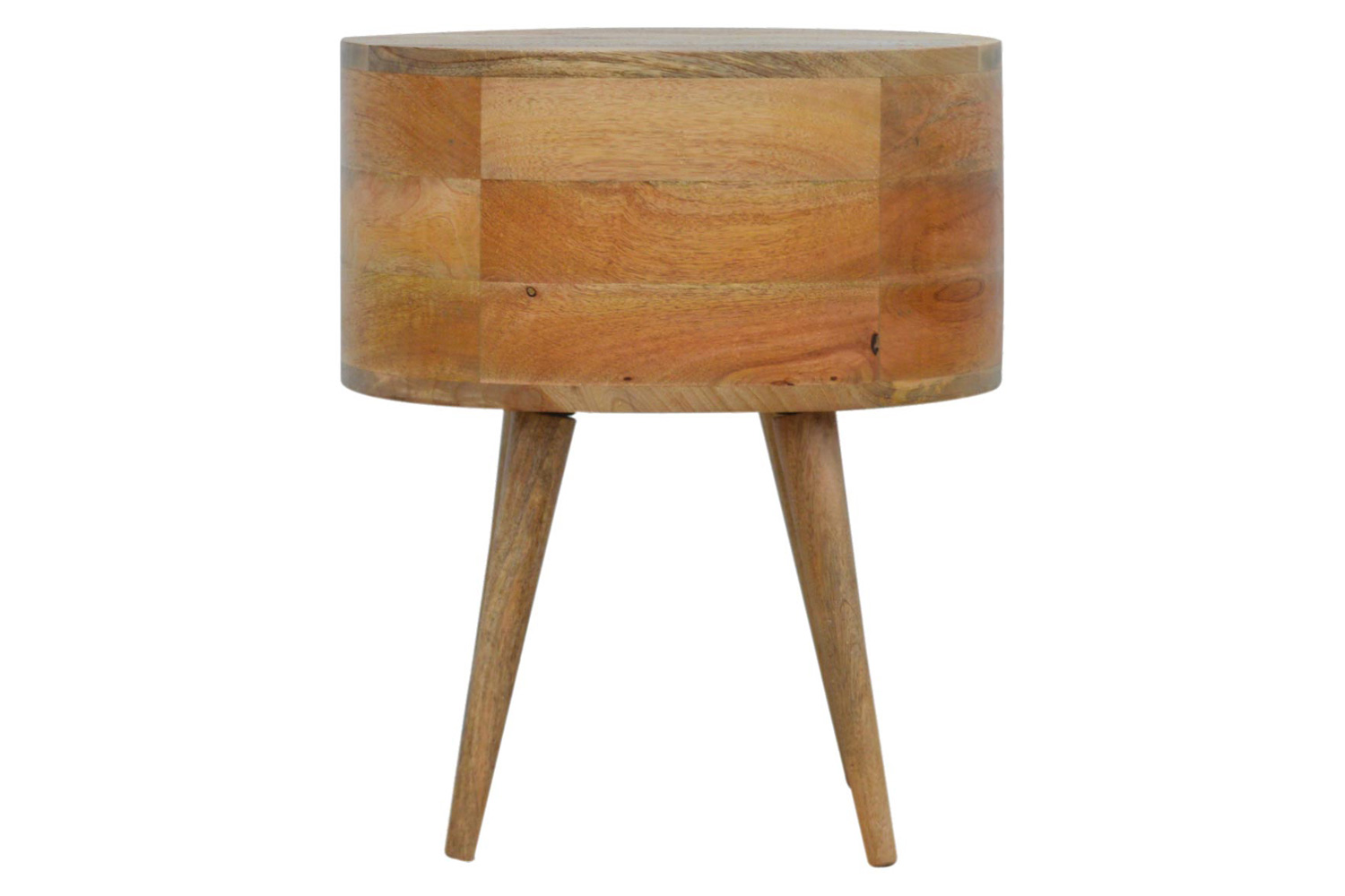 Artisan Rounded Bedside Table Bedside w/o Reading Light - Oak-ish
