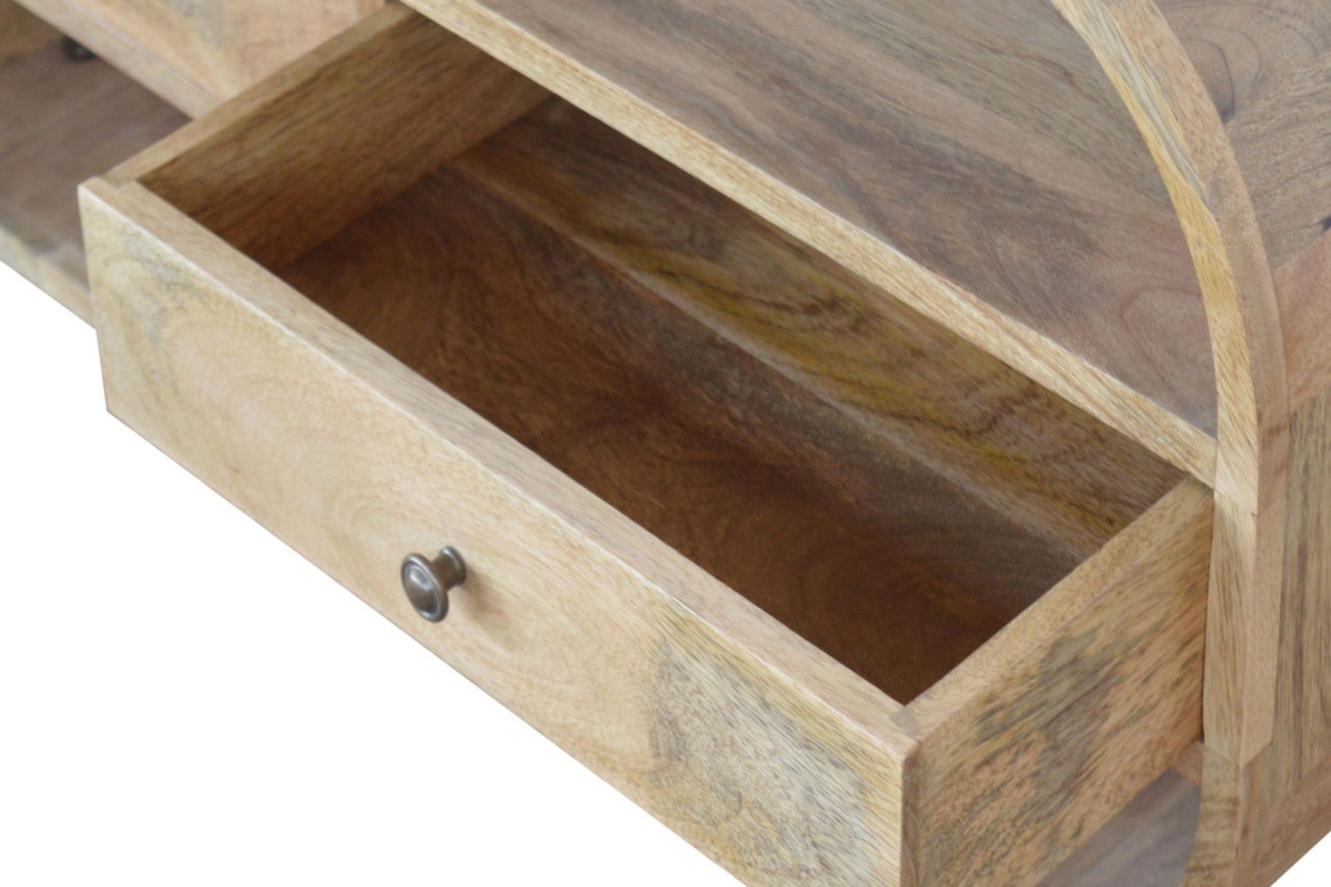 Artisan - Curved Edge TV Unit with 2 Drawers