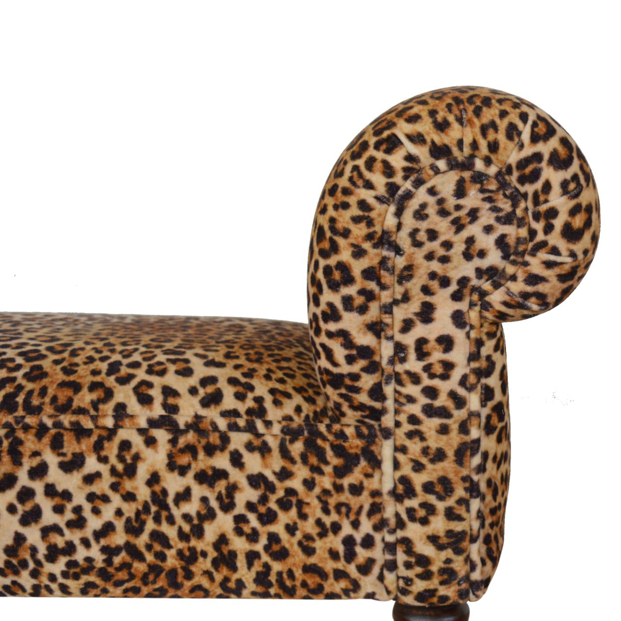 Artisan Bedroom Bench - Leopard, Velvet