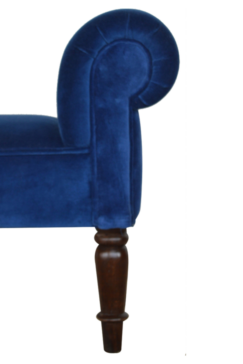 Artisan Bedroom Bench - Royal Blue, Velvet