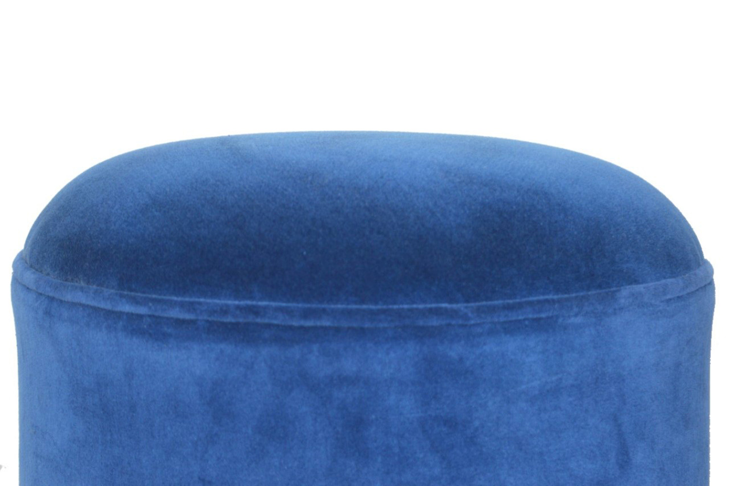 Artisan Nordic Style Footstool - Royal Blue, Velvet