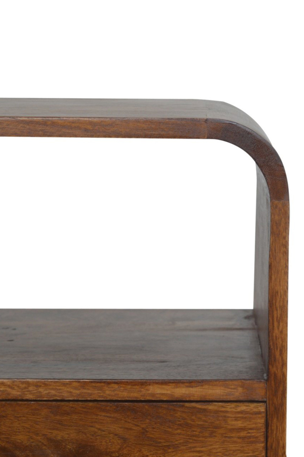 Artisan - Curved Edge Bedside in Chestnut