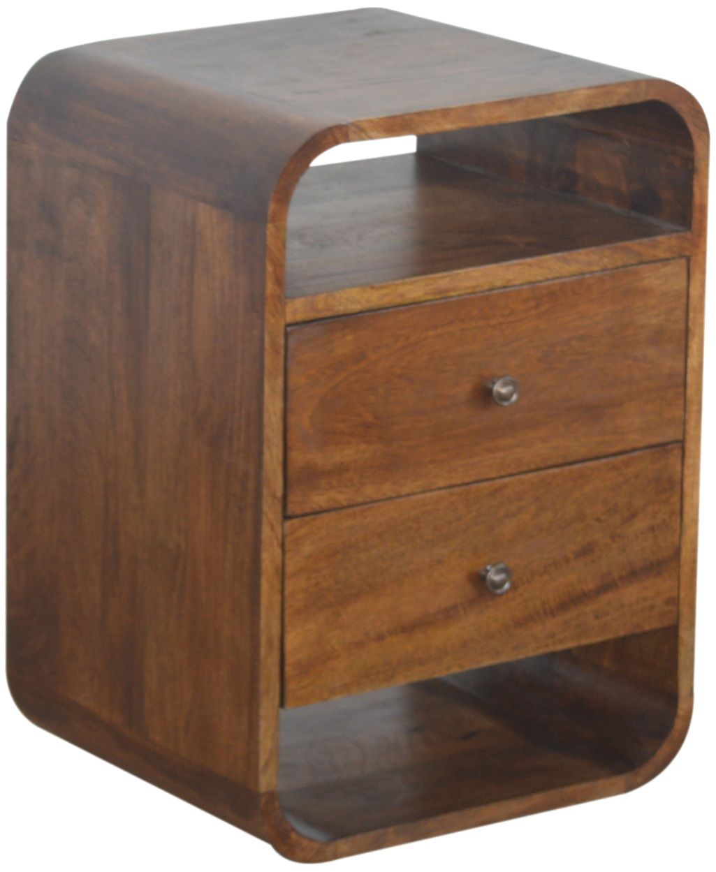 Artisan - Chestnut Curve 2 Drawer Nightstand