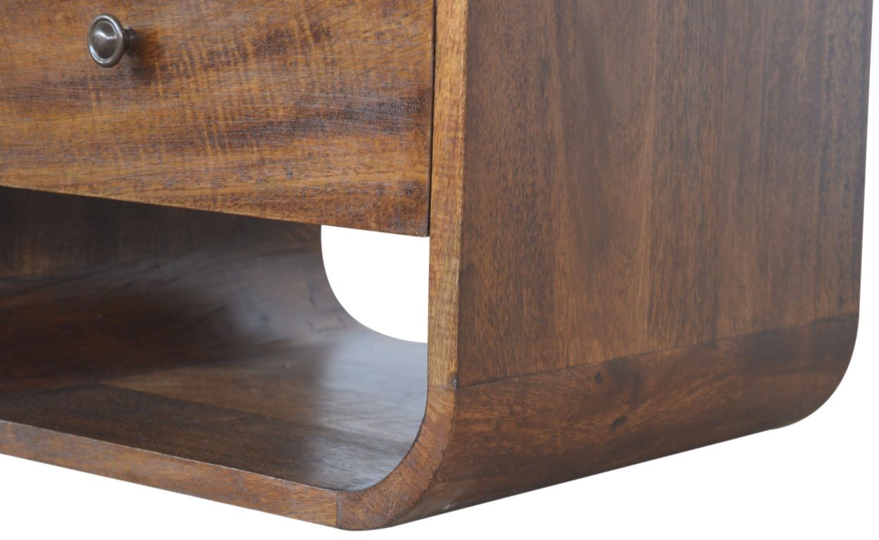 Artisan - Chestnut Curve 2 Drawer Nightstand