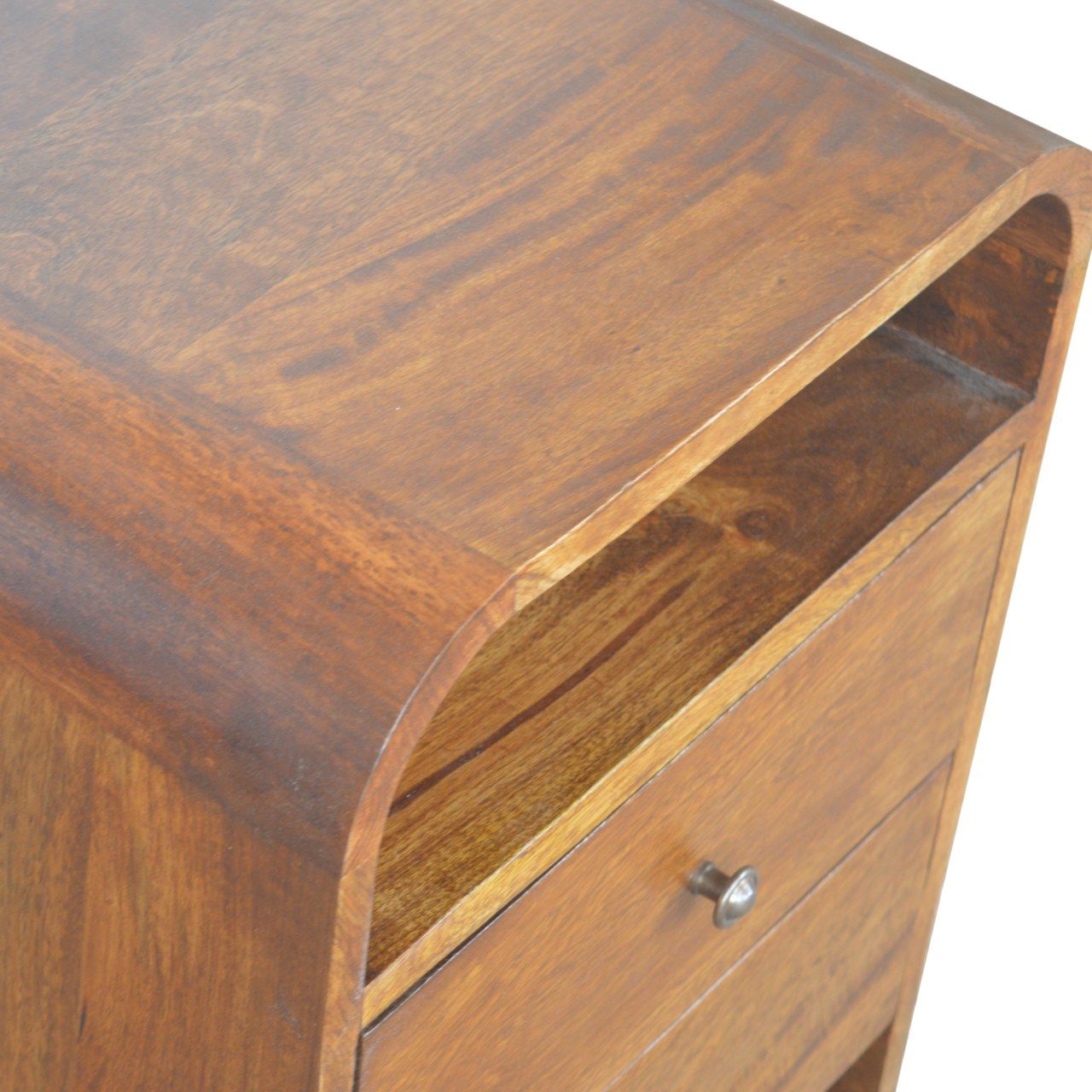 Artisan - Chestnut Curve 2 Drawer Nightstand