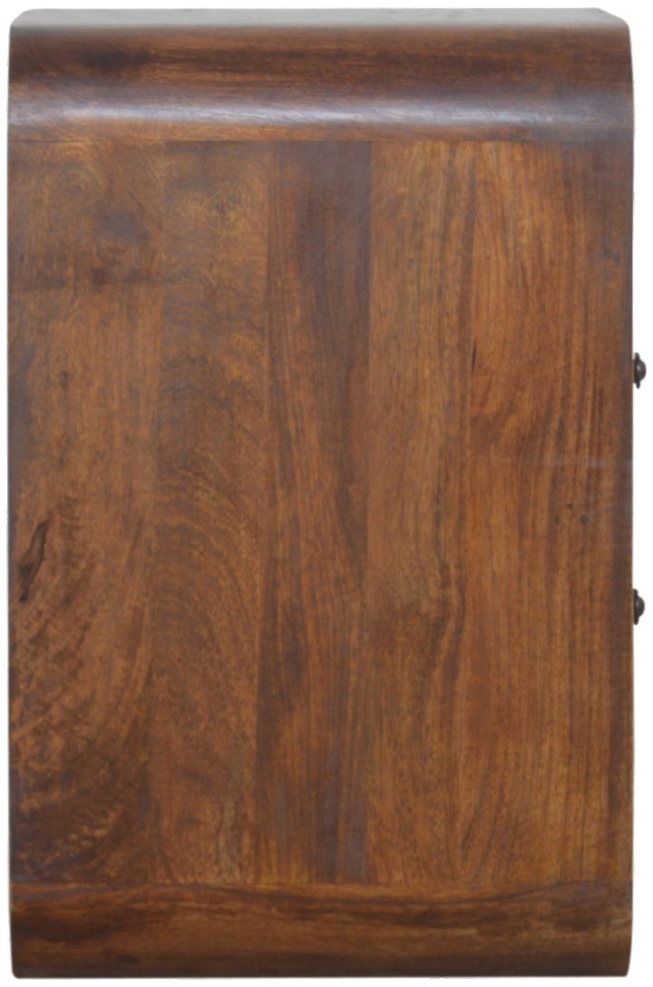 Artisan - Chestnut Curve 2 Drawer Nightstand