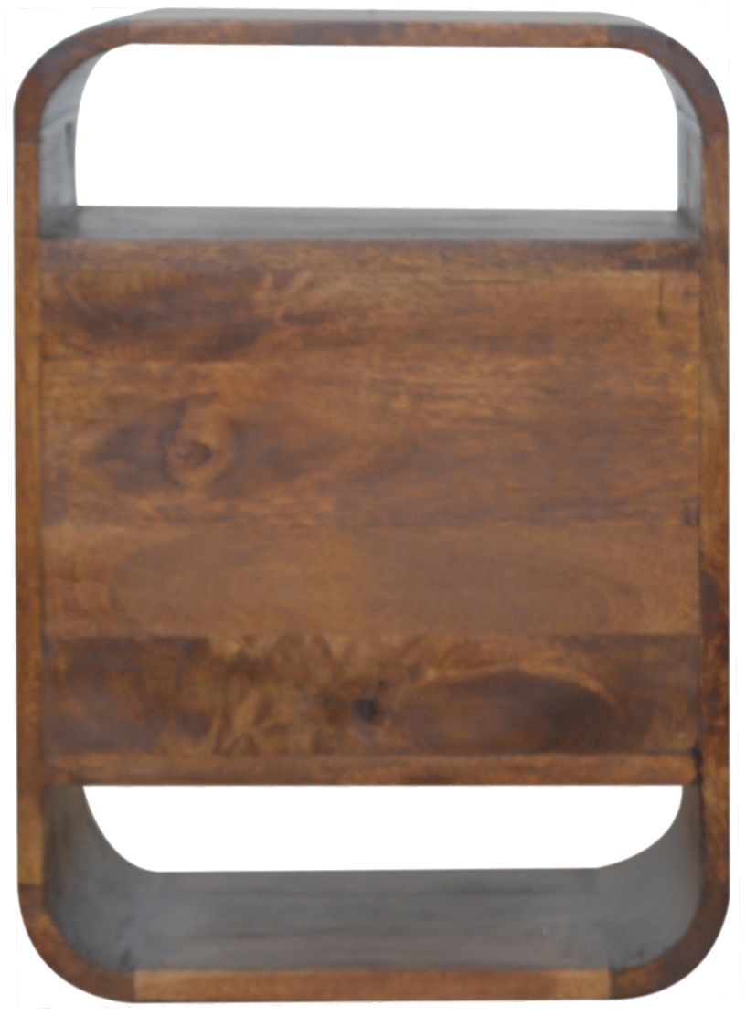 Artisan - Chestnut Curve 2 Drawer Nightstand