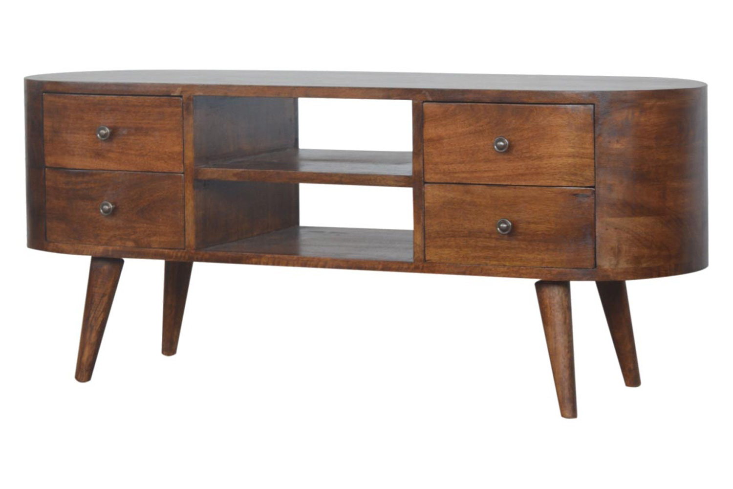 Artisan Rounded Entertainment Unit - Chestnut