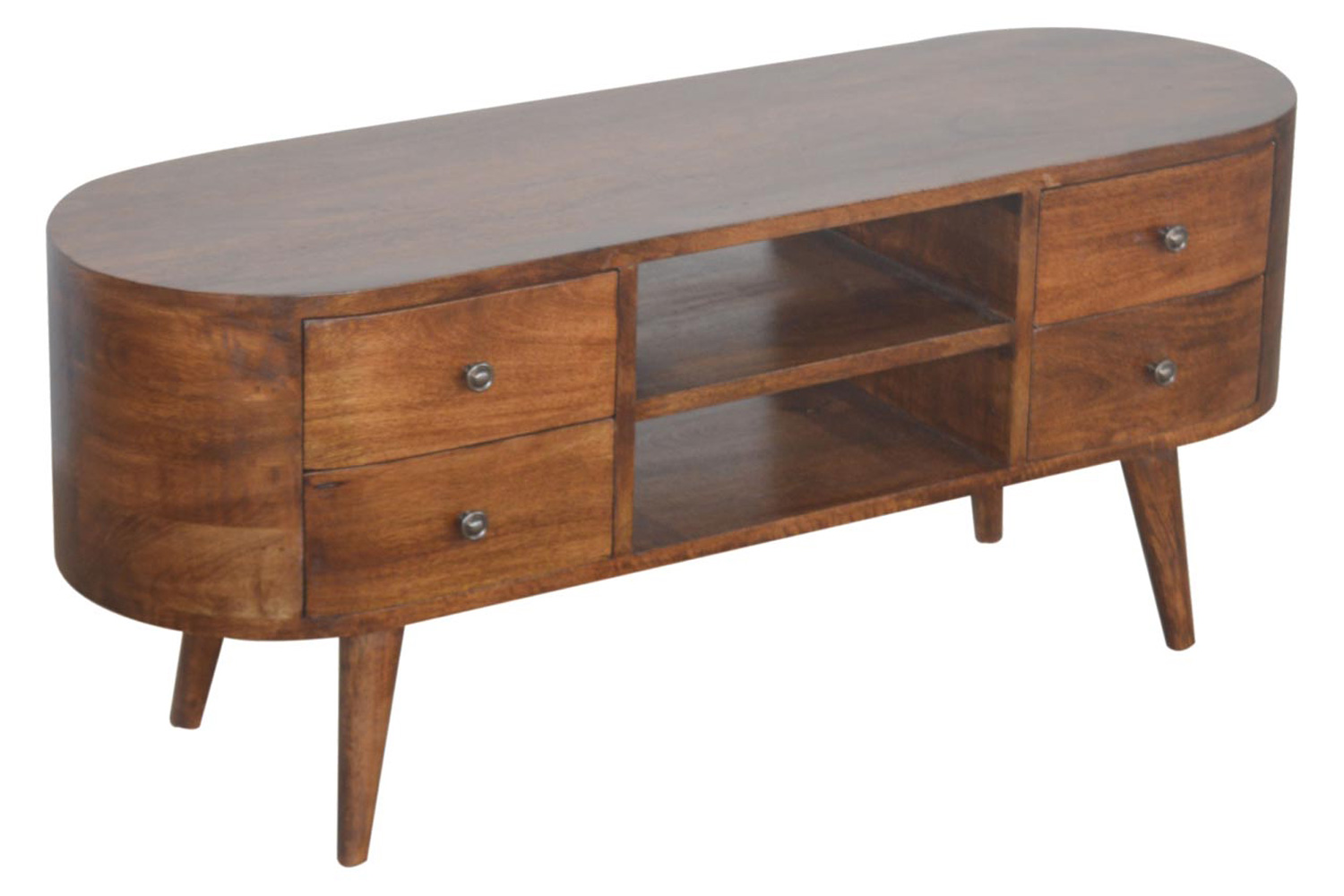 Artisan Rounded Entertainment Unit - Chestnut