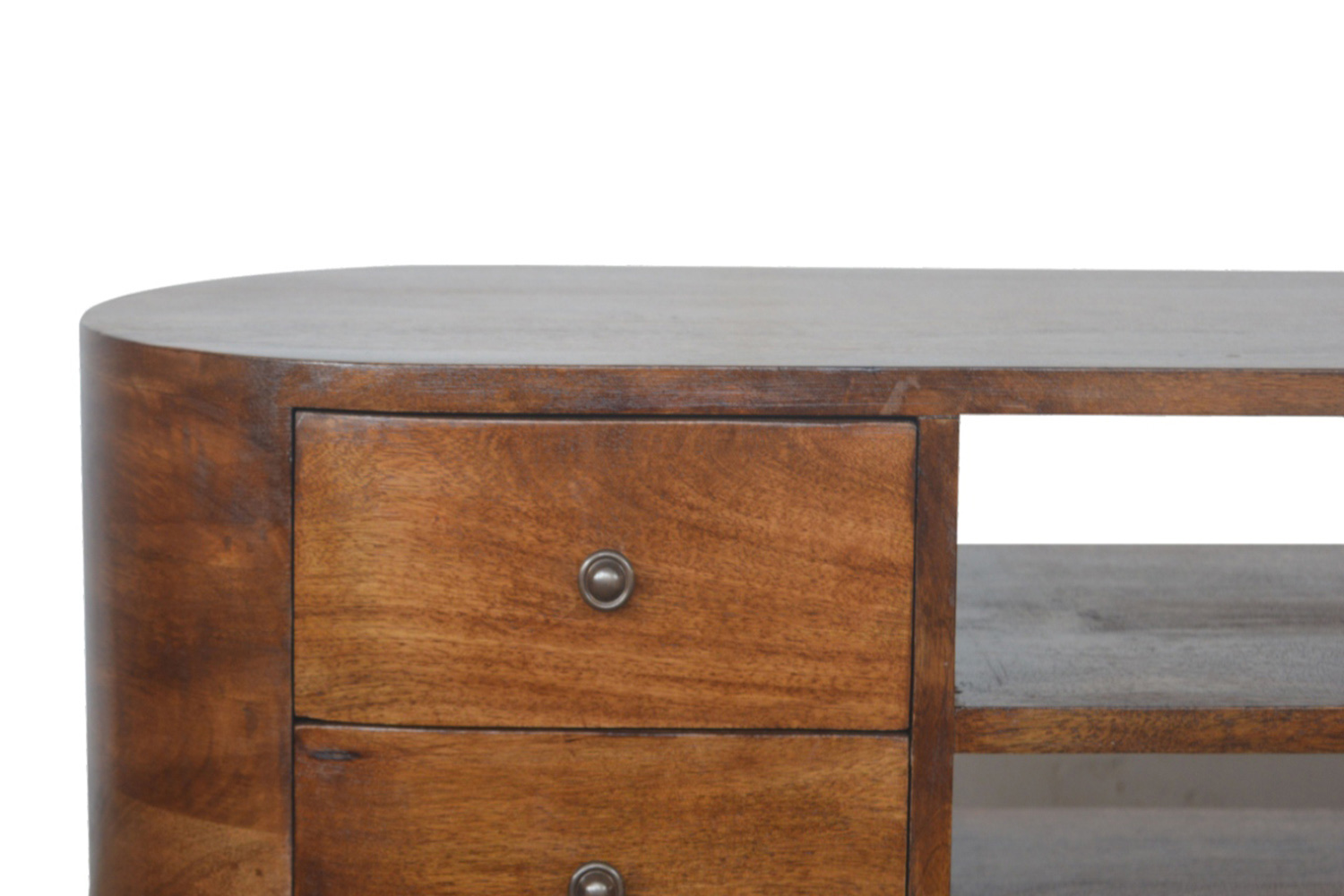 Artisan Rounded Entertainment Unit - Chestnut