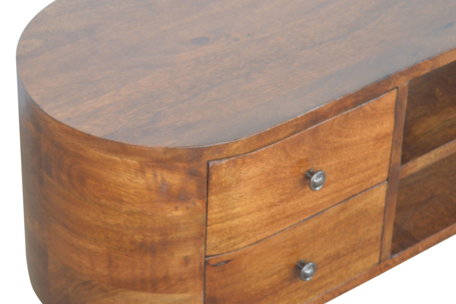Artisan Rounded Entertainment Unit - Chestnut