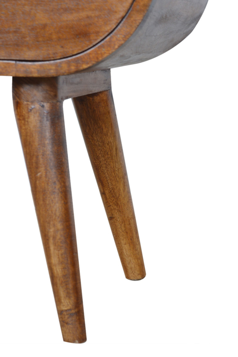 Artisan Circular Open Slot Bedside - Chestnut
