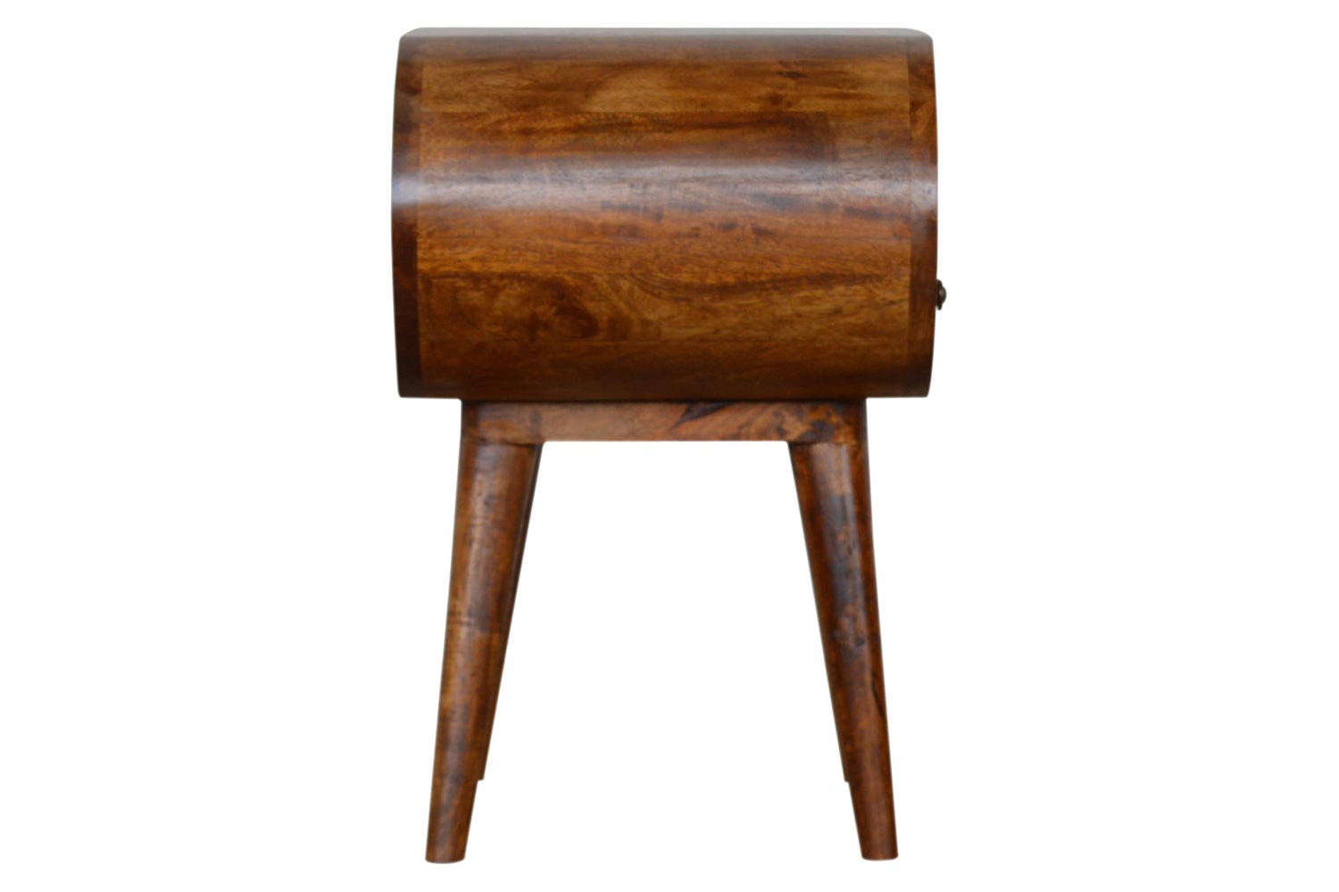 Artisan Circular Open Slot Bedside - Chestnut