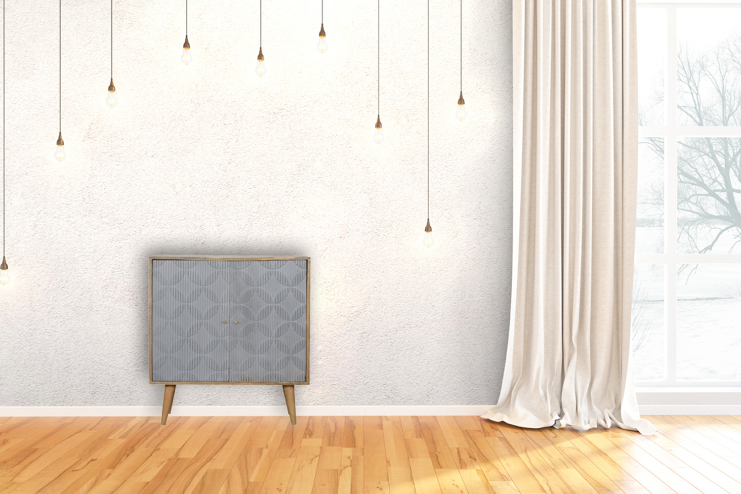 Artisan - Milan Gray Cabinet