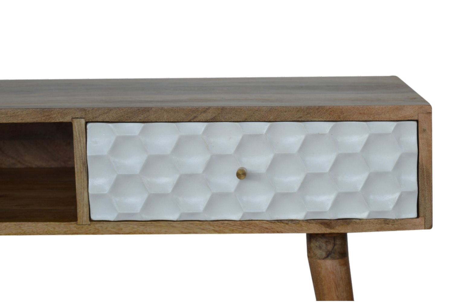 Artisan - Honeycomb Carved Writing Desk