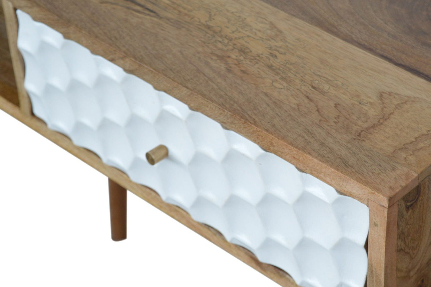 Artisan - Honeycomb Carved Writing Desk
