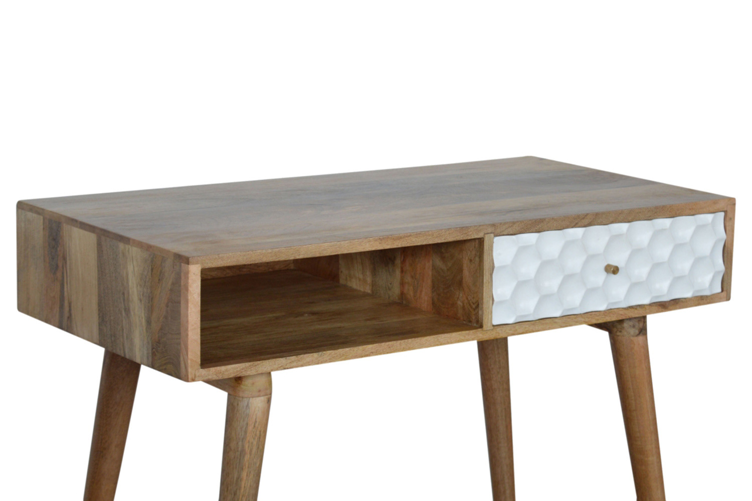 Artisan - Honeycomb Carved Writing Desk