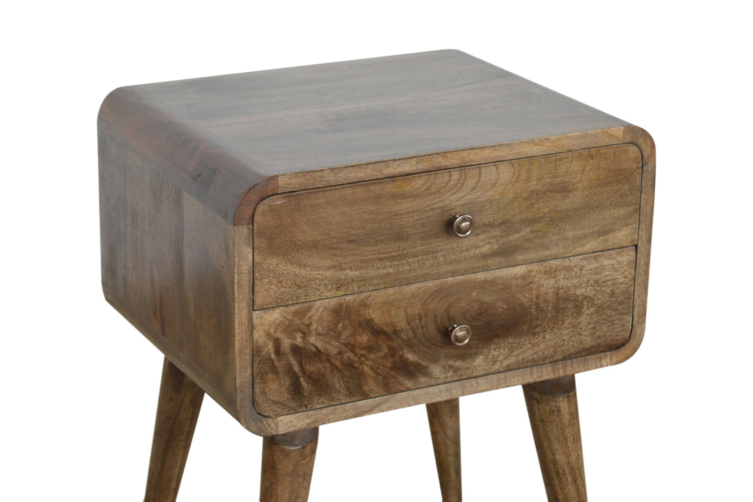Artisan Curved Bedside - Classic Gray Washed
