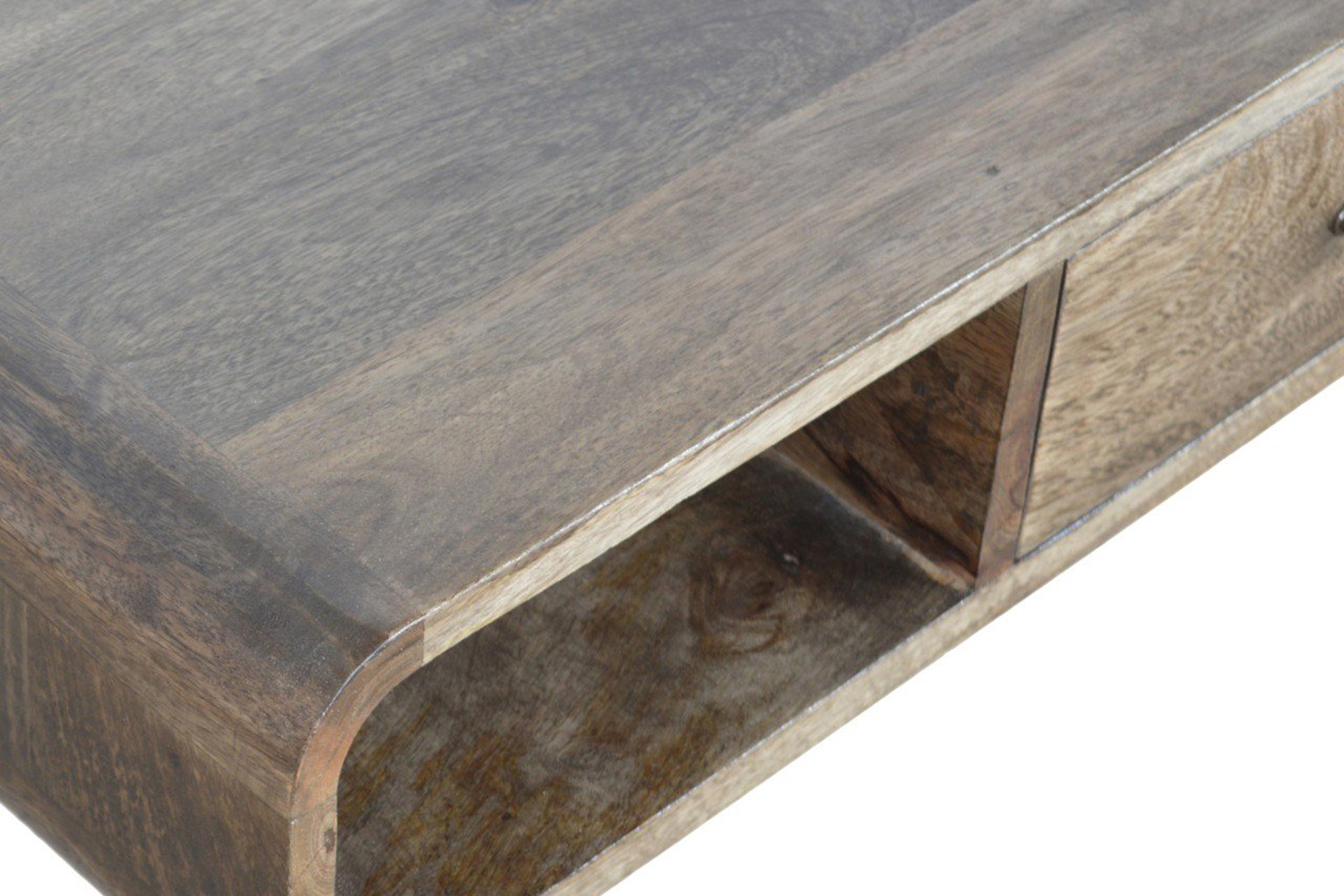 Artisan Curved Coffee Table - Gray Washed
