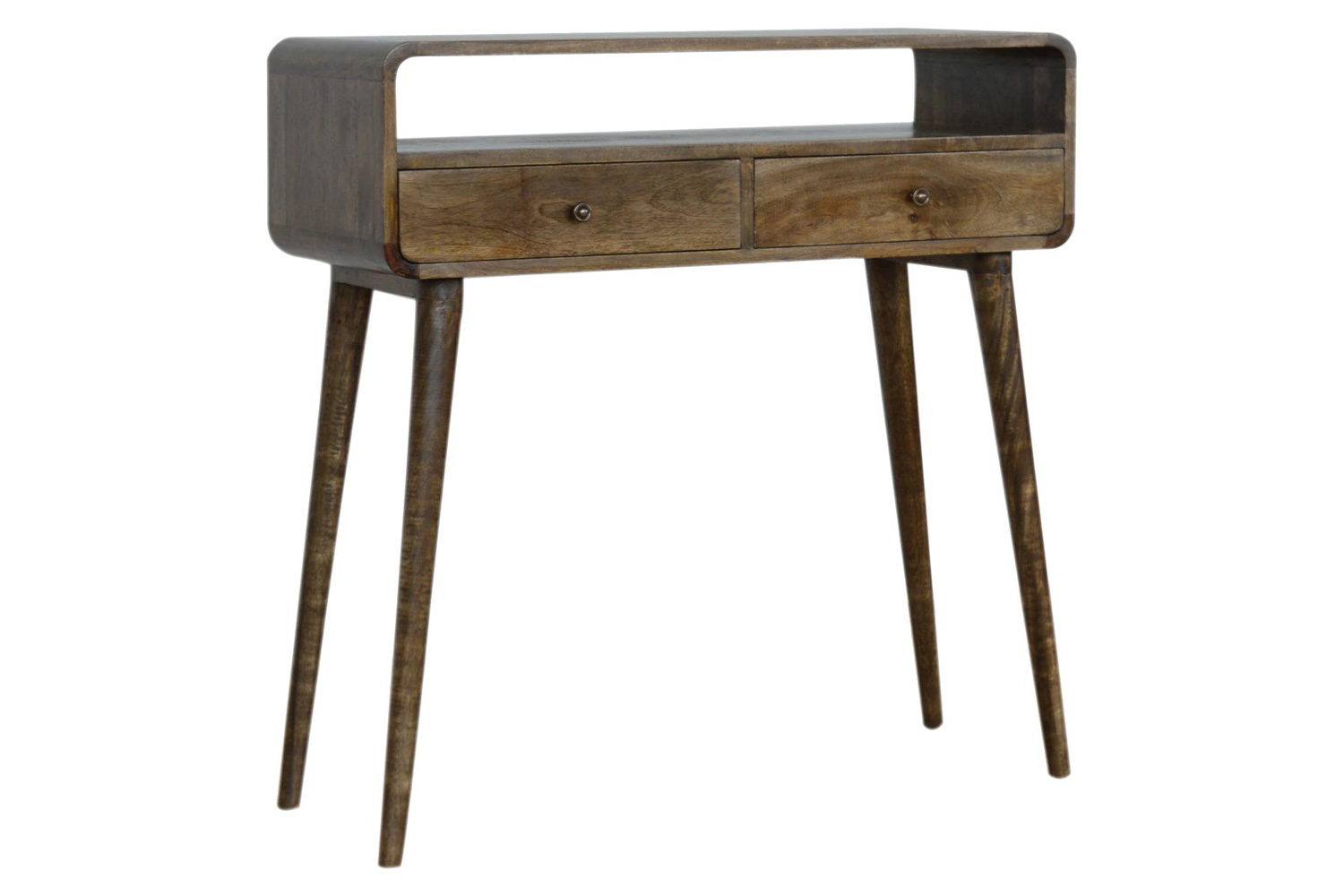 Artisan Curved Console Table - Gray Washed
