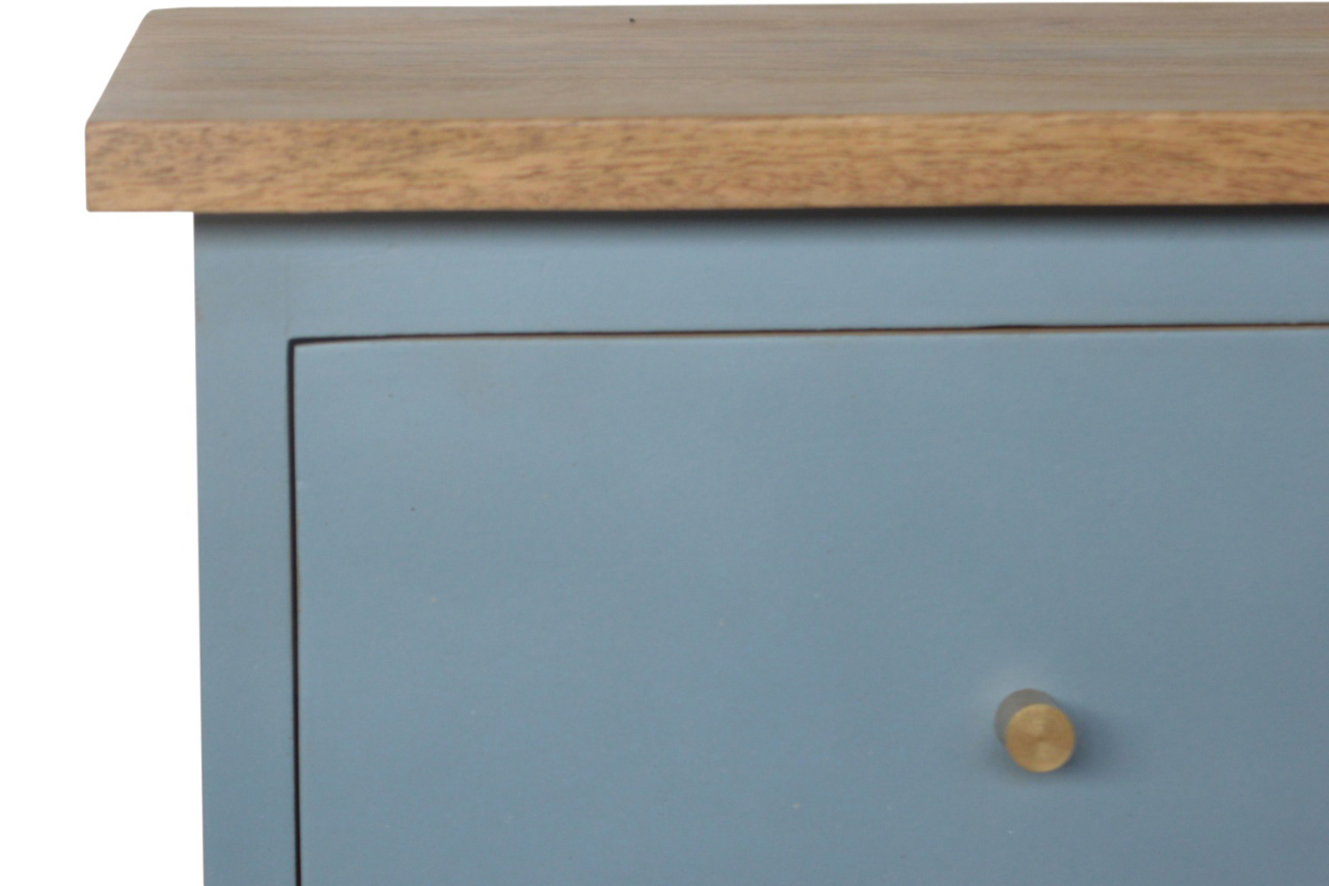 Artisan Hand Painted Bedside - Blue