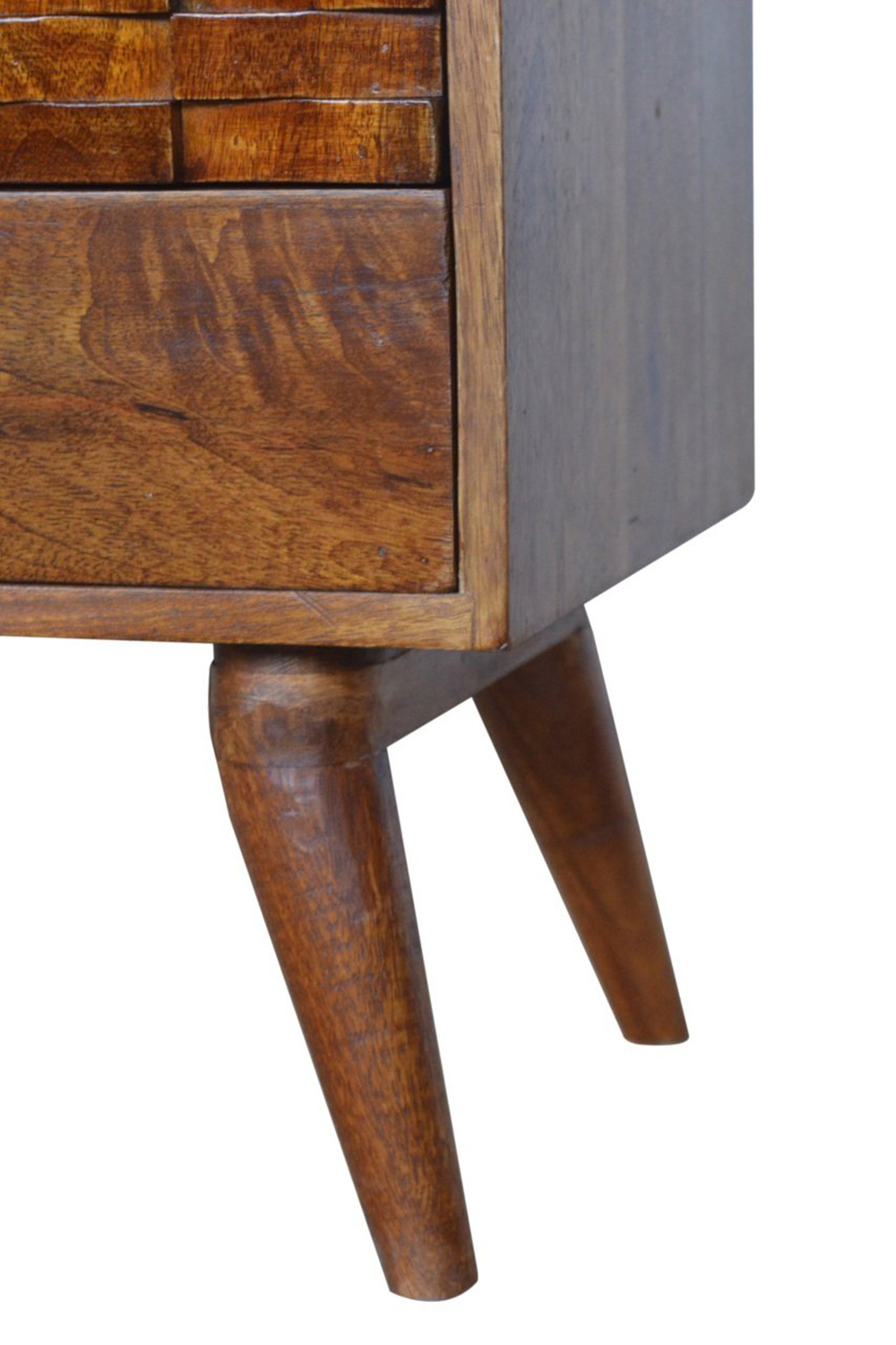 Artisan - Tile Carved TV Unit in Chestnut
