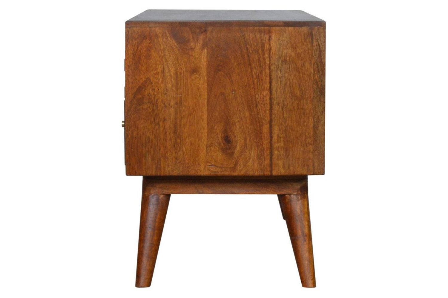 Artisan - Tile Carved TV Unit in Chestnut