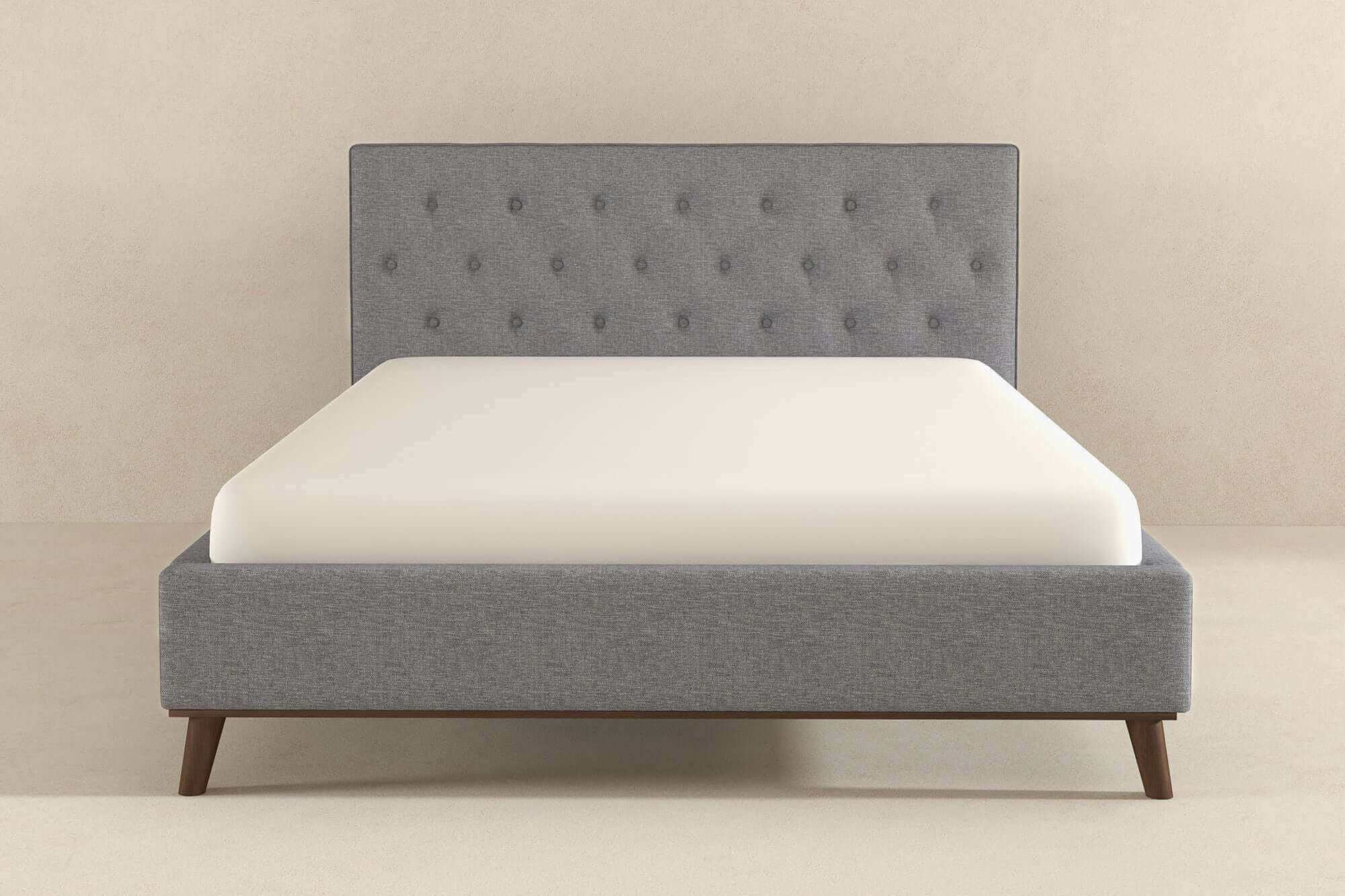 Ashcroft Graceville Fabric Platform Bed - Light Gray, King Size