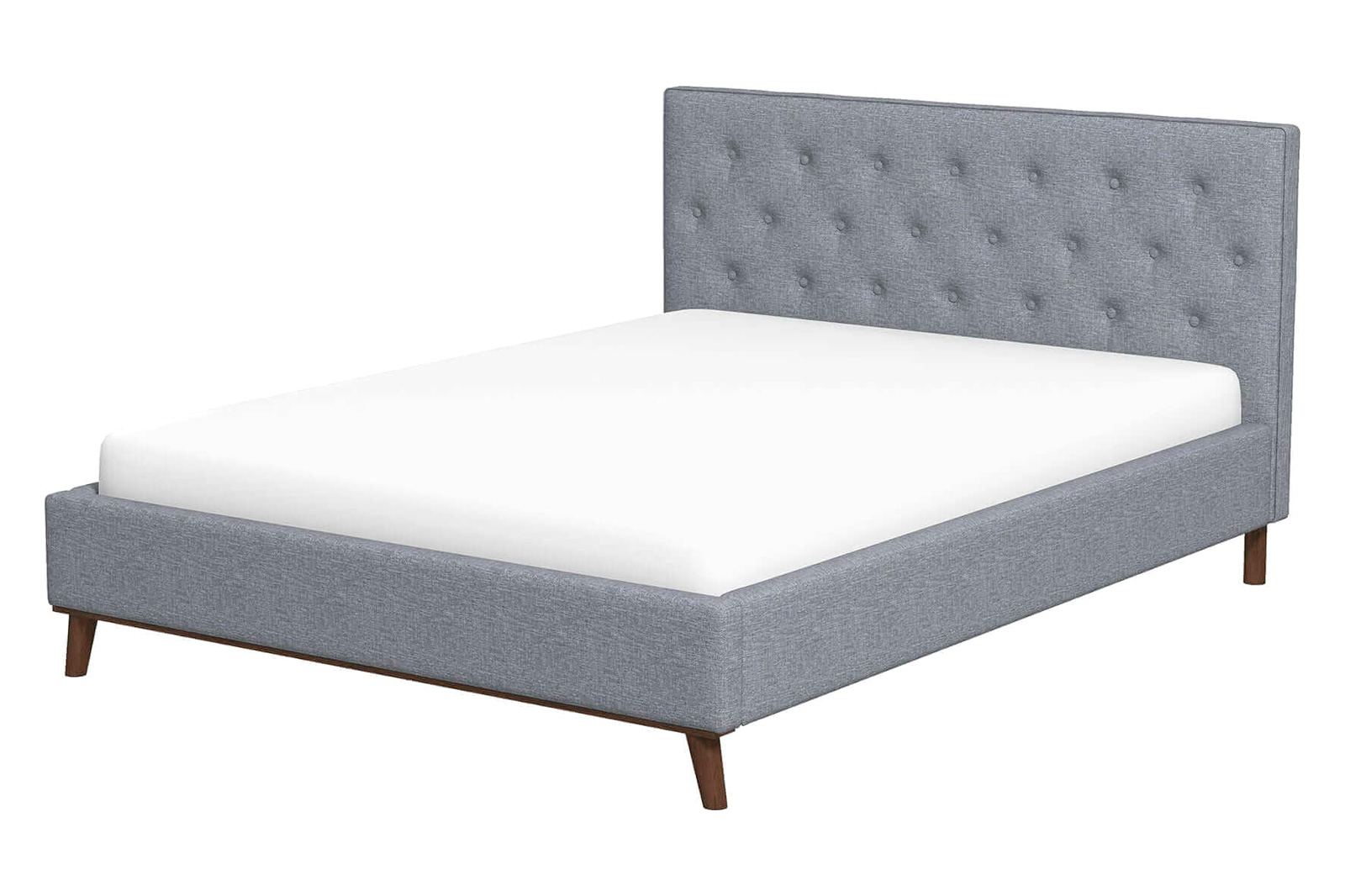 Ashcroft Graceville Fabric Platform Bed - Light Gray, King Size