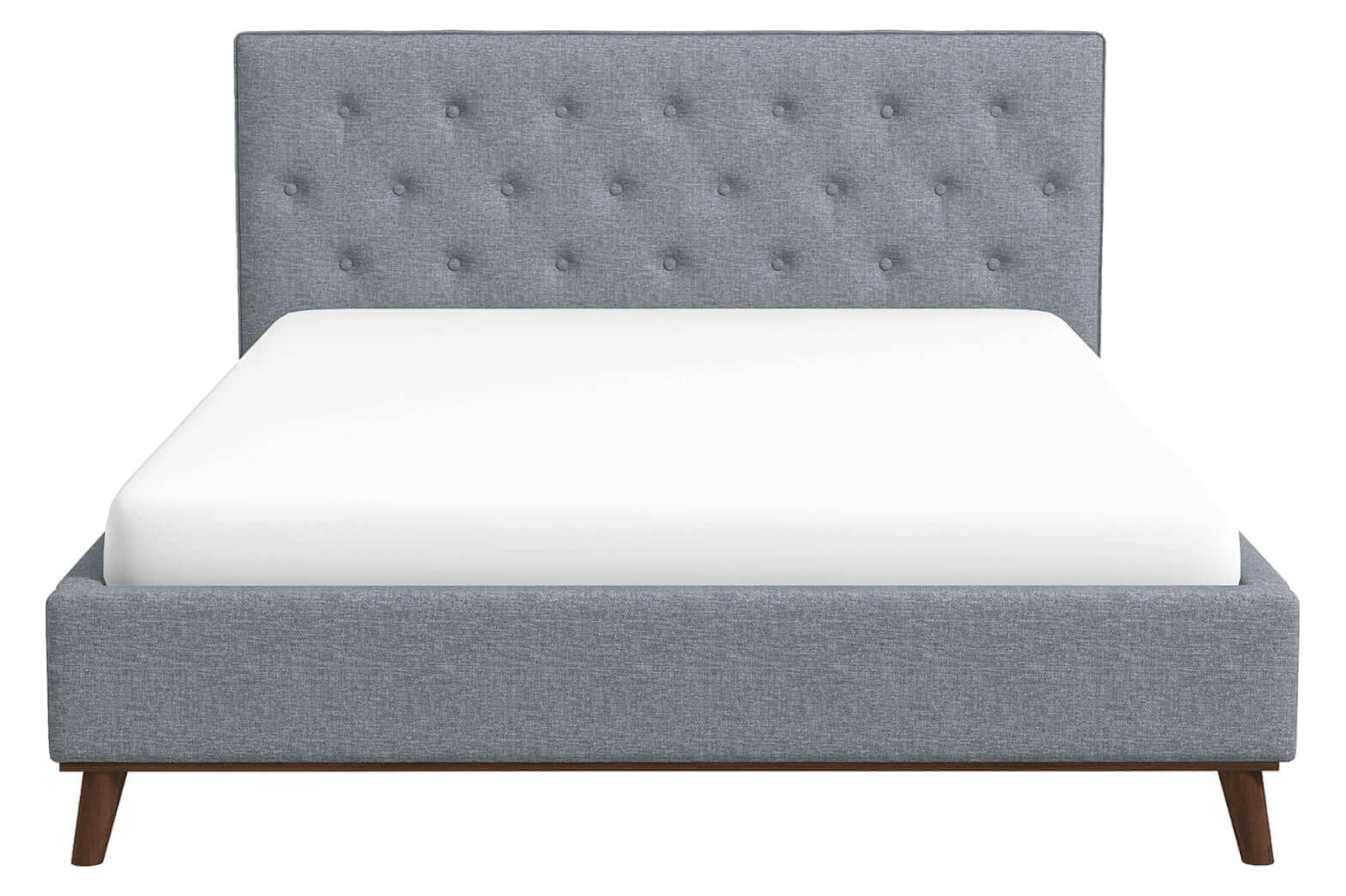 Ashcroft Graceville Fabric Platform Bed - Light Gray, King Size