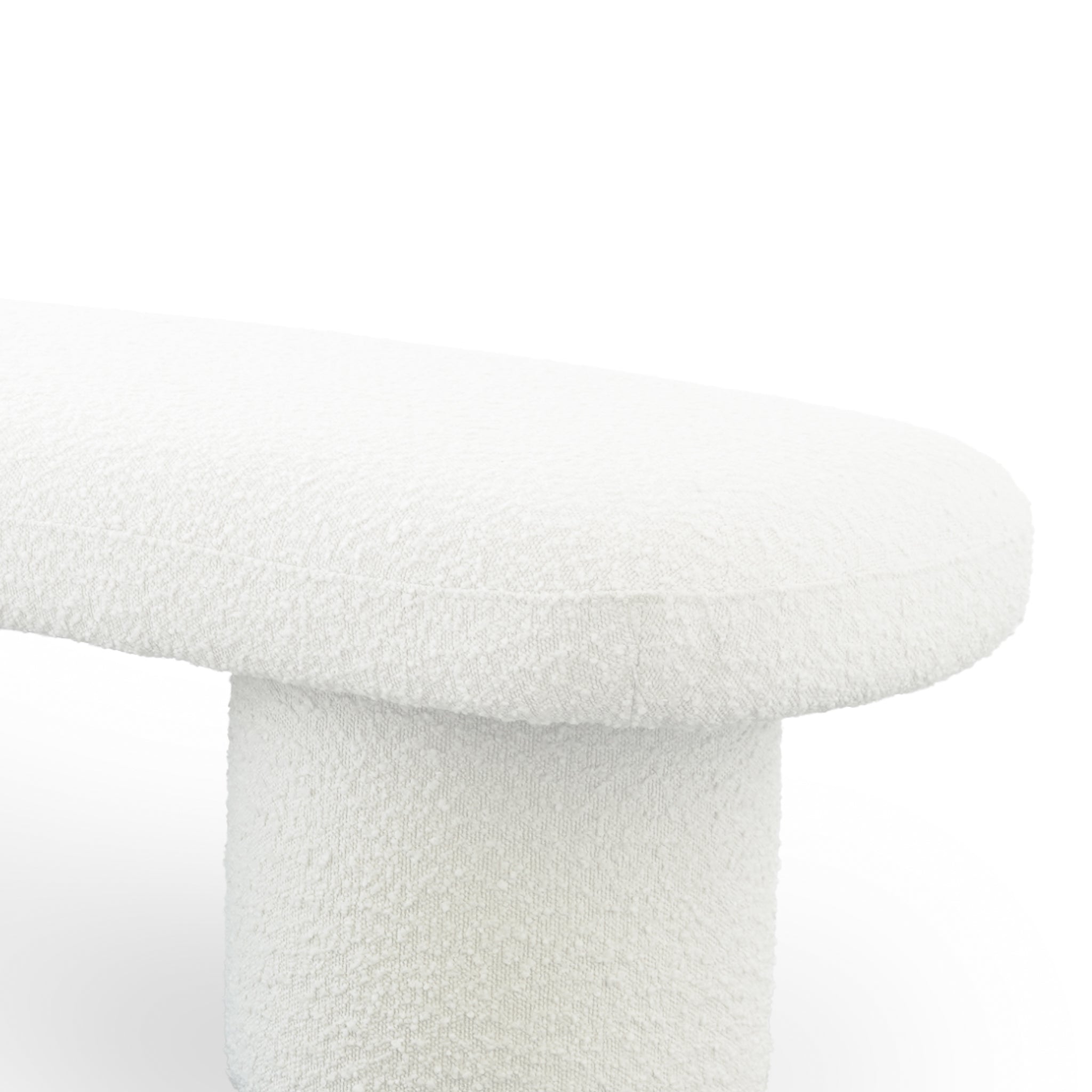 Ashcroft - Randolph Ivory Boucle Bench