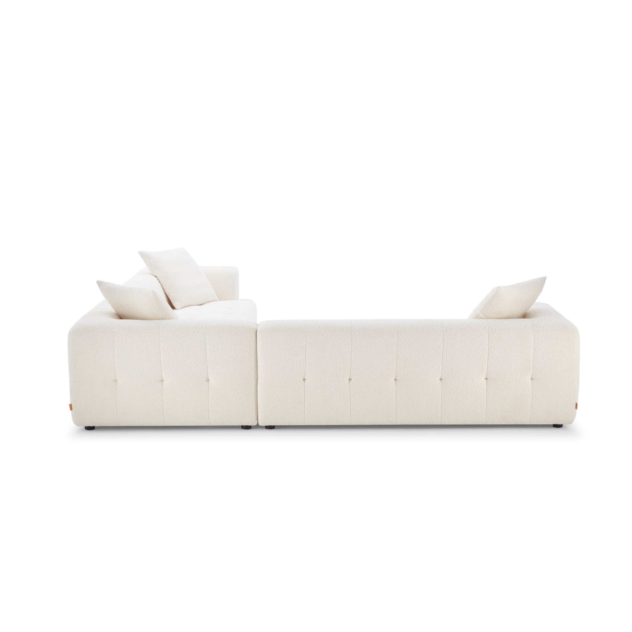 Ashcroft - Kaynes Ivory Boucle Corner Sofa