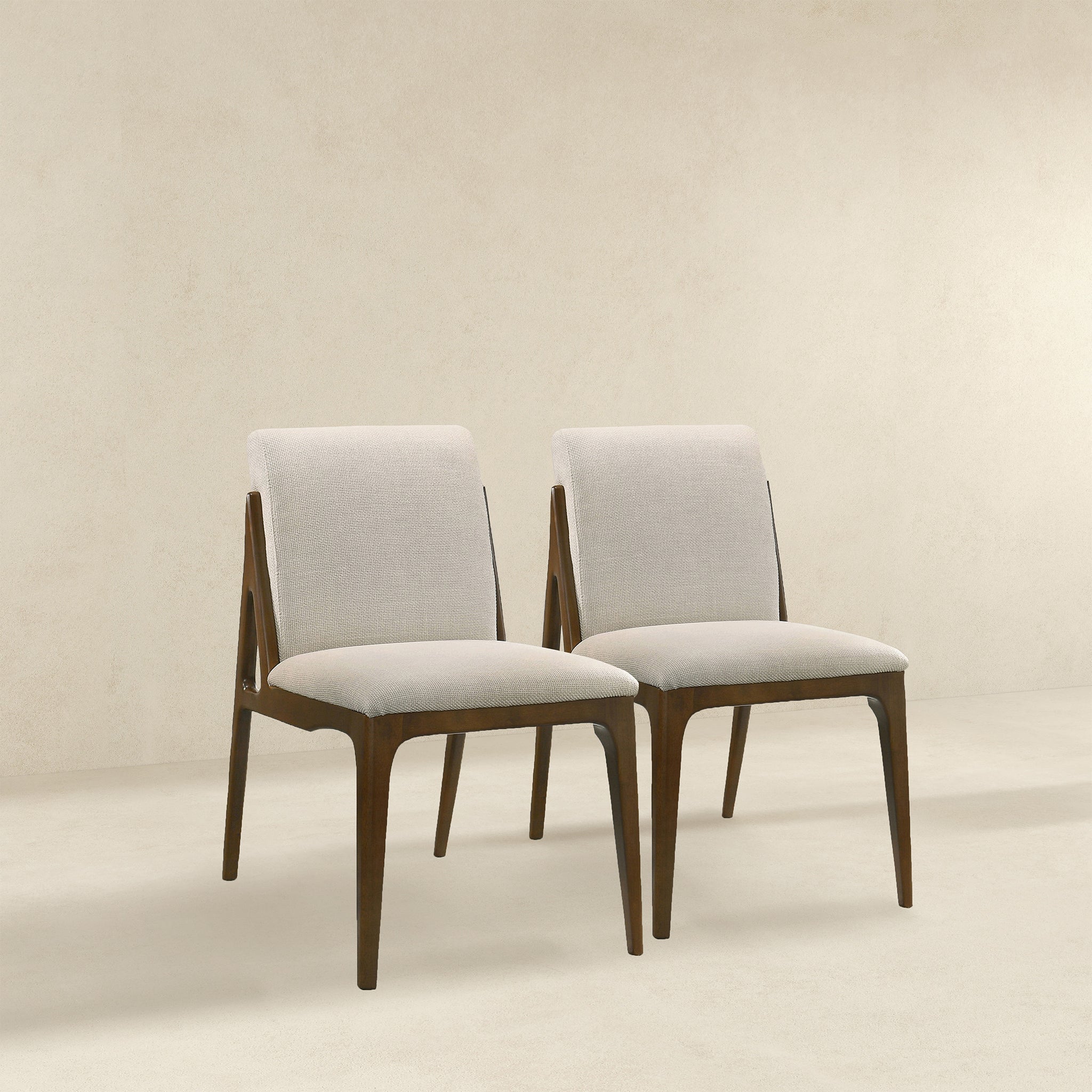 Ashcroft Grivelle Dining Chair (Set Of 2) - Cream Fabric