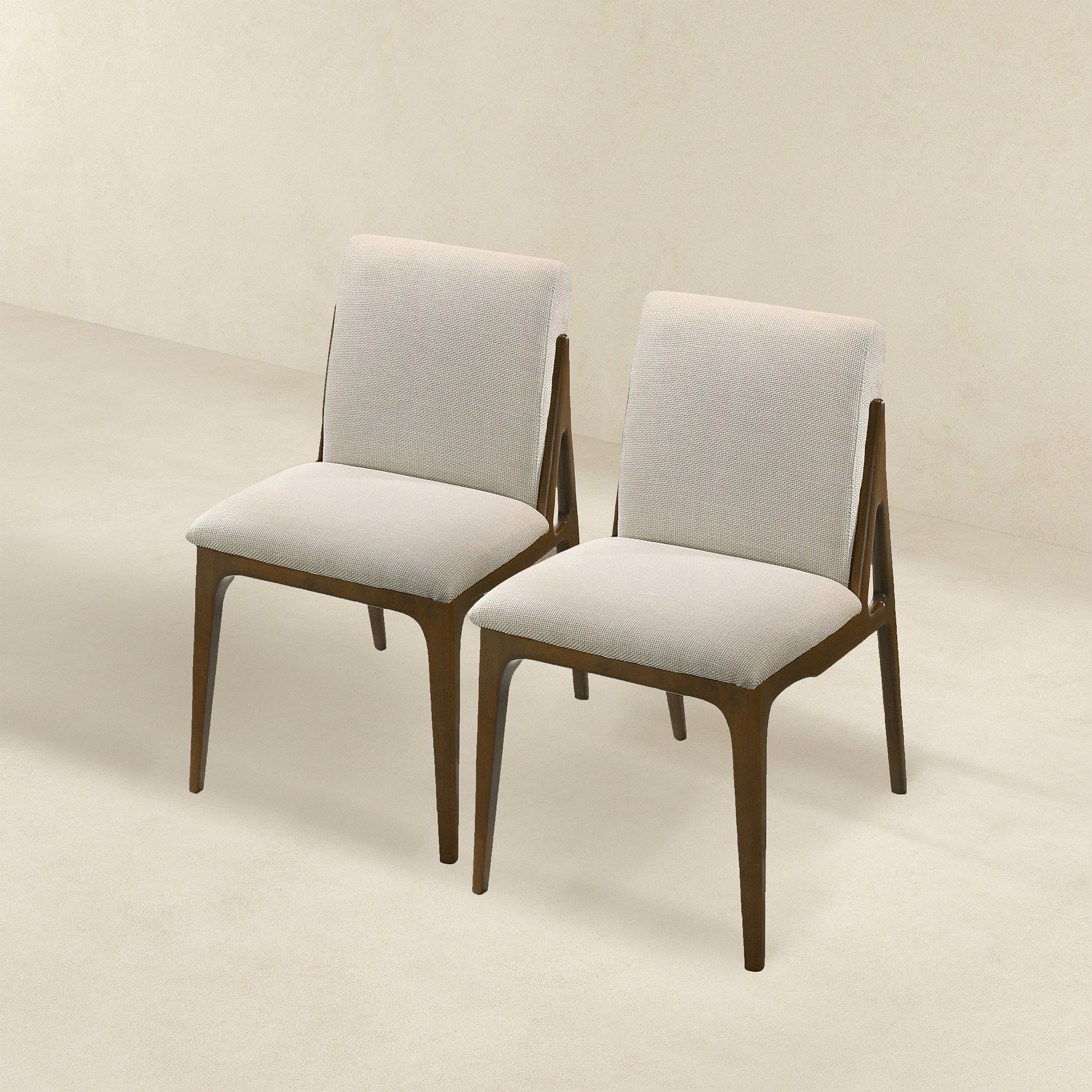 Ashcroft Grivelle Dining Chair (Set Of 2) - Cream Fabric