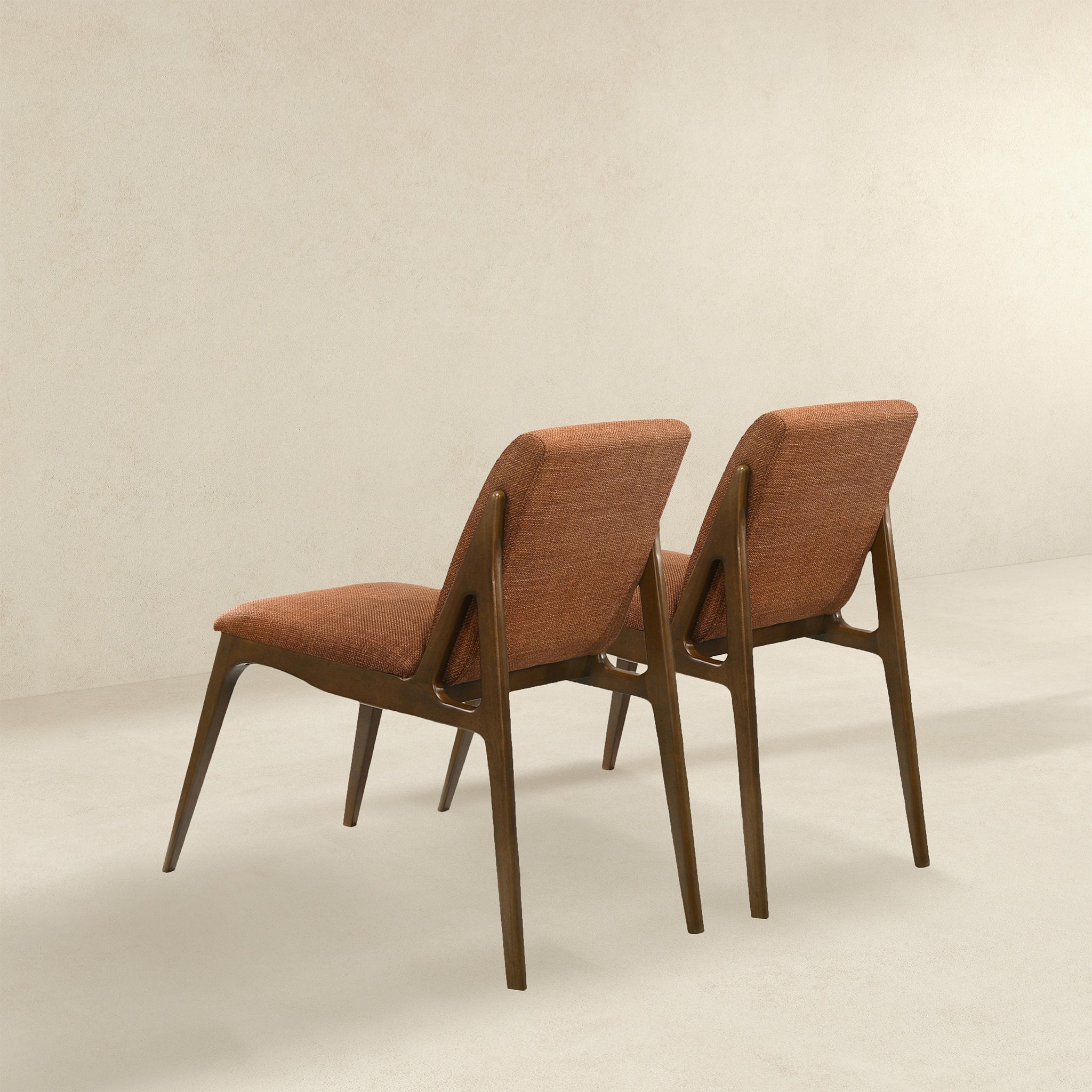 Ashcroft Grivelle Dining Chair (Set Of 2) - Orange Fabric