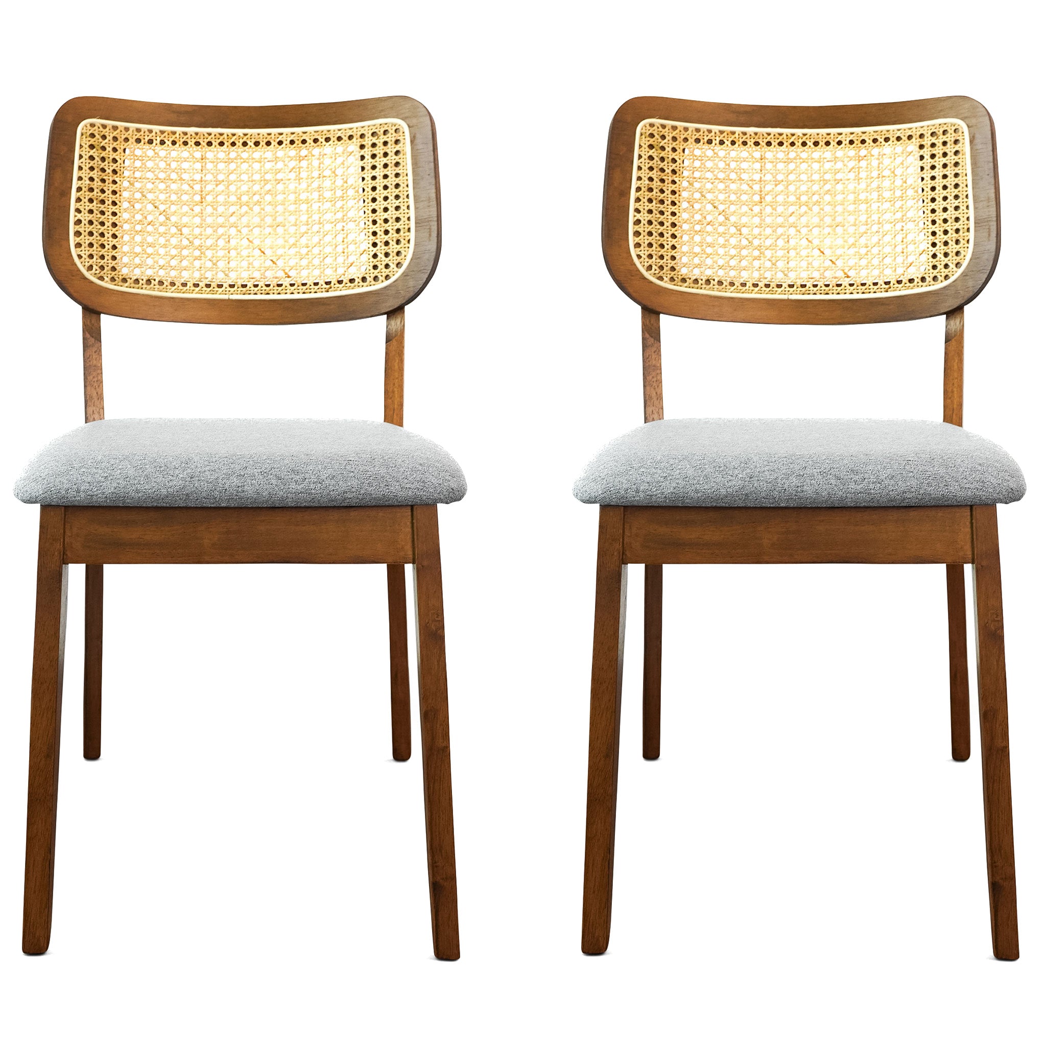 Ashcroft Kaden Dining Chair (Set Of 2) - Dark Gray Linen