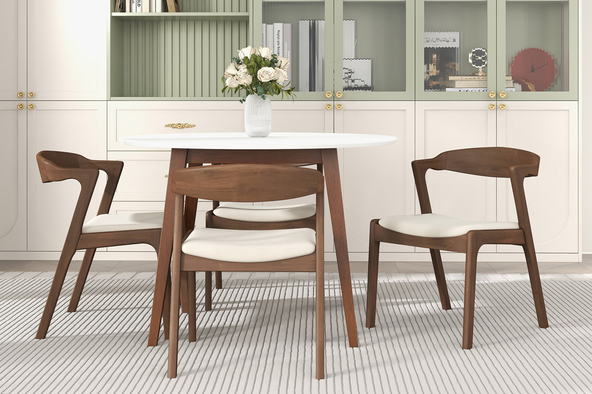 Ashcroft - Dakota Upholstered Solid Wood Dining Chair (Set Of 2)