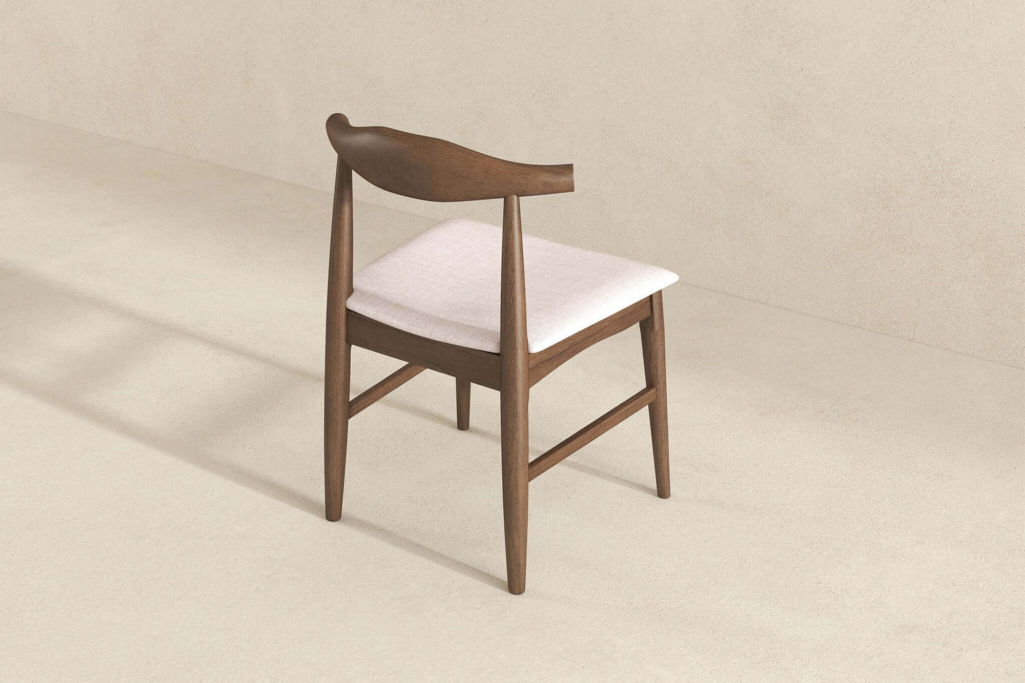 Ashcroft - Damian Mid-Century Solid Wood Dining Chair