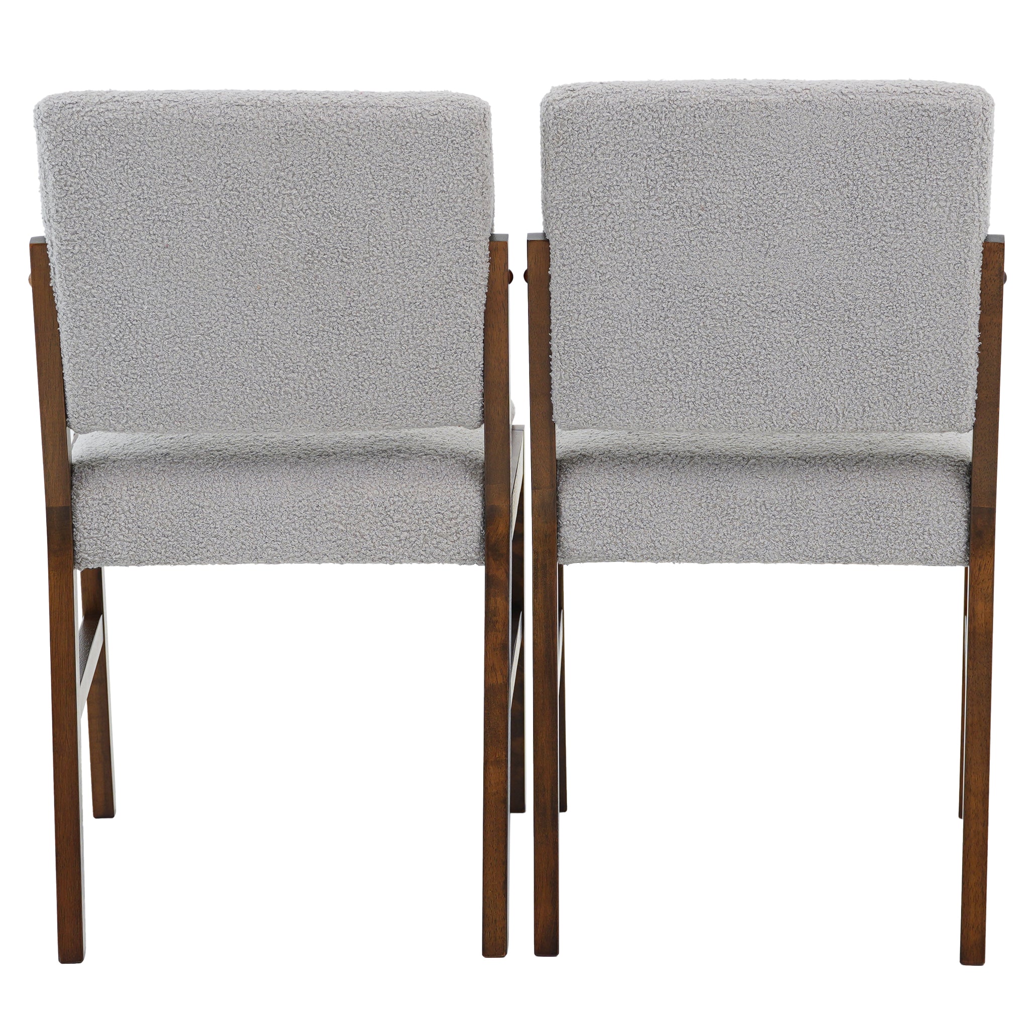 Ashcroft - Caldwell Dining Chair Set of 2 - Light Gray Boucle