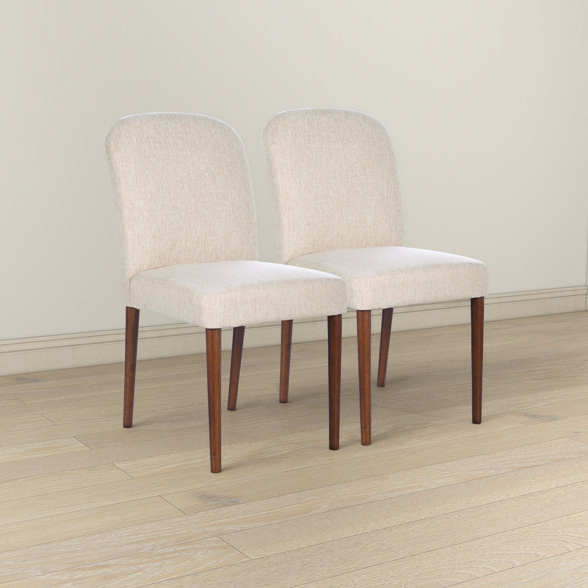 Ashcroft - Capri Beige Fabric Dining Chair (Set Of 2)