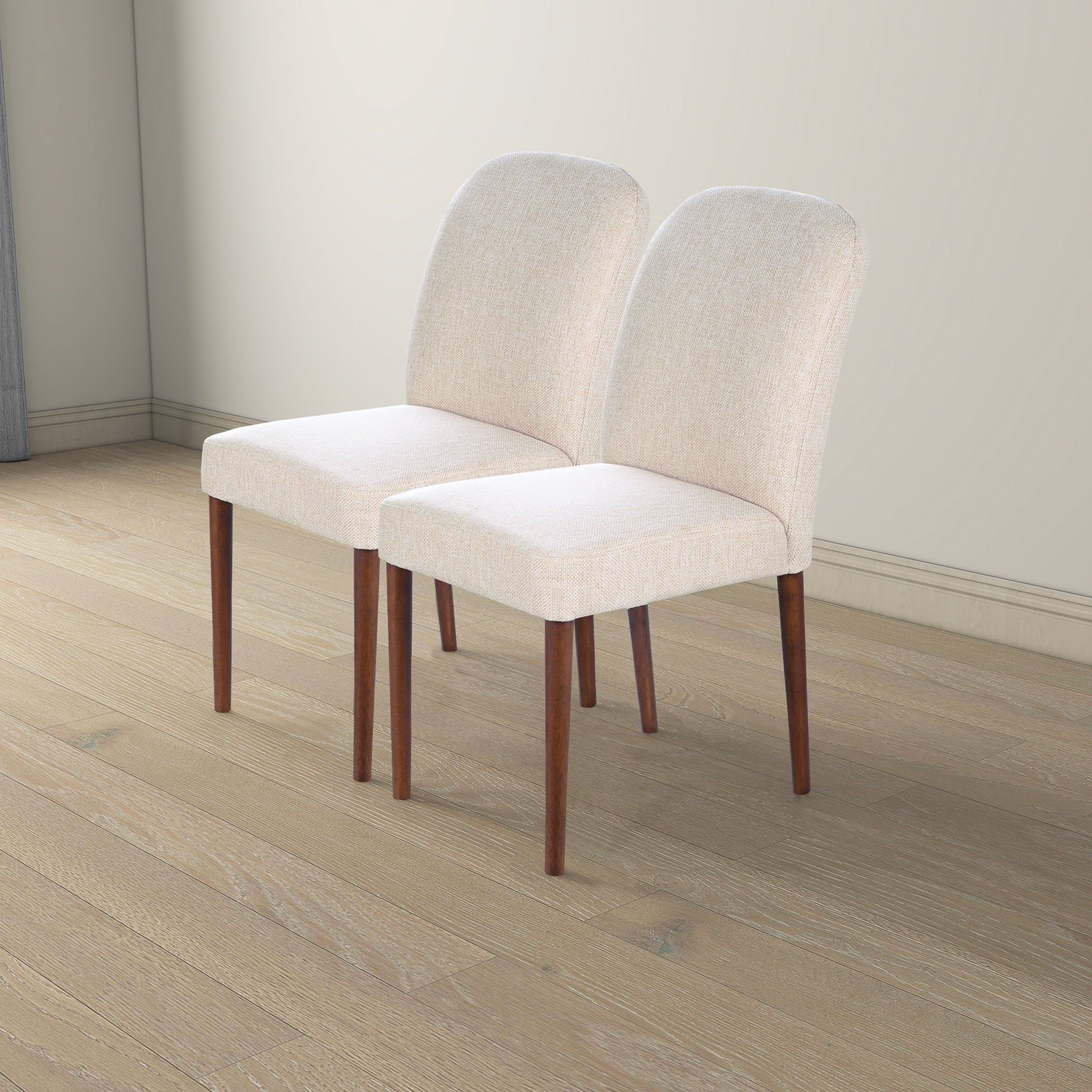 Ashcroft - Capri Beige Fabric Dining Chair (Set Of 2)